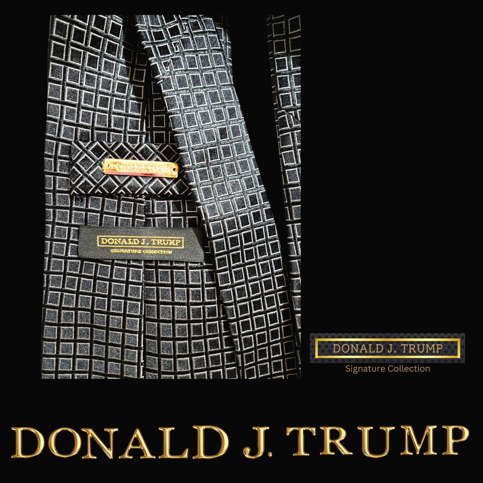 Designer Donald J. Trump Signature Collection Necktie Silk NEW w/ Box Size ONE SIZE - 3 Thumbnail