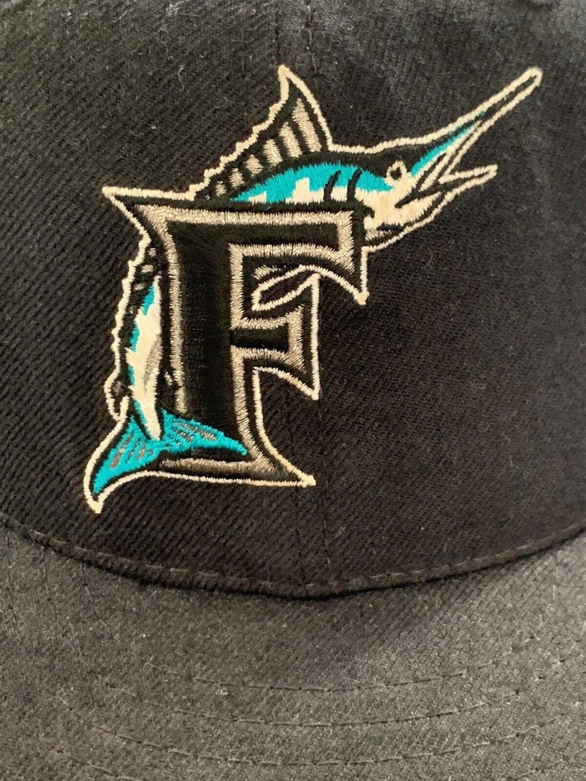 New Era Florida Marlins New Era 59FIFTY 100% Wool Fitted 7 3/4 Hat Size ONE SIZE - 2 Thumbnail