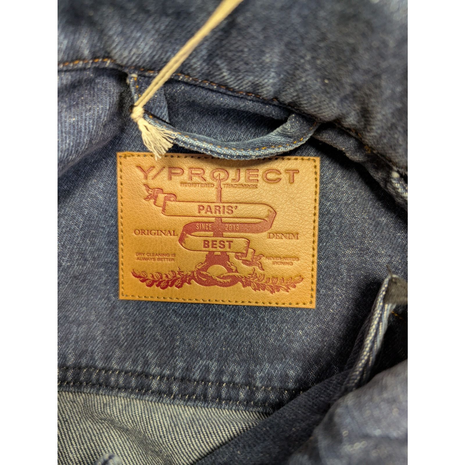 Y/Project o1rshd1 Classic Peep Denim Jacket in Navy Size US L / EU 52-54 / 3 - 17 Thumbnail