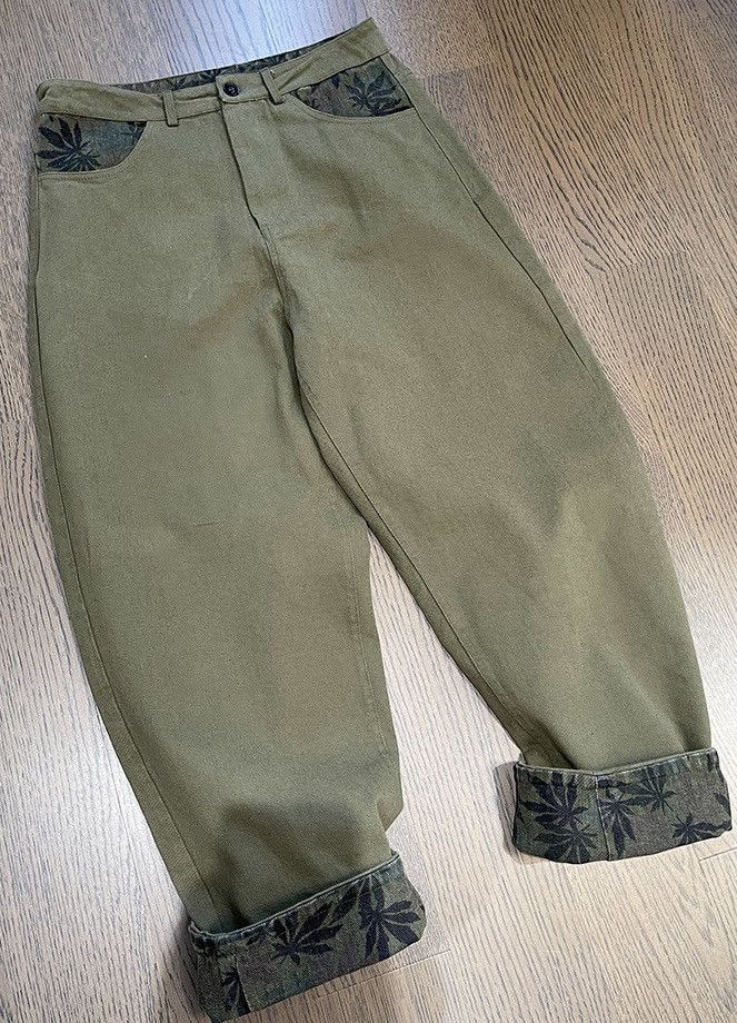 Japanese Brand × Vintage Outdoor retro fashion maple leaf baggy pants Size US 34 / EU 50 - 4 Thumbnail