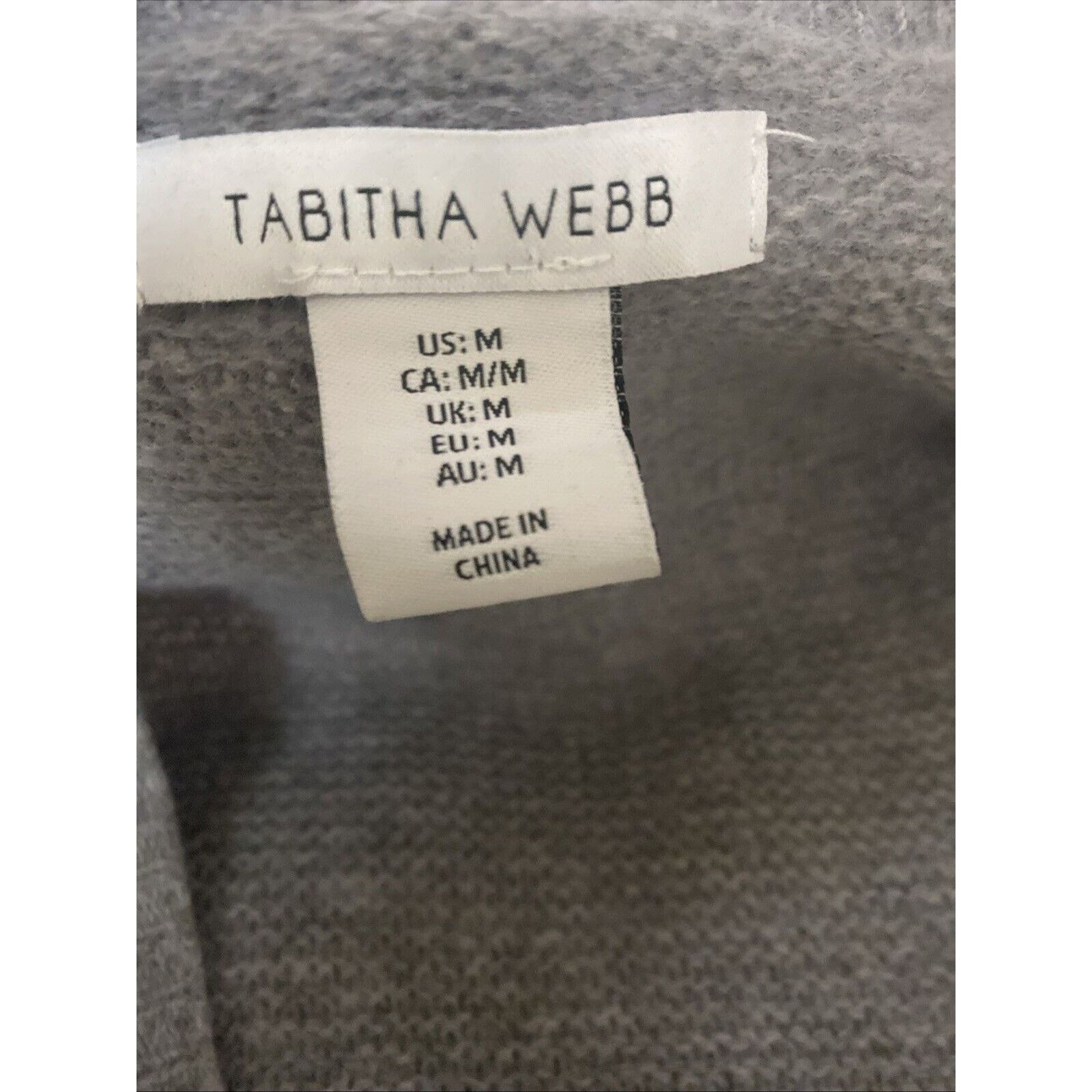 Other Lambswool Wool TABITHA WEBB Gray Cardigan Buttons Medium Size M / US 6-8 / IT 42-44 - 7 Thumbnail