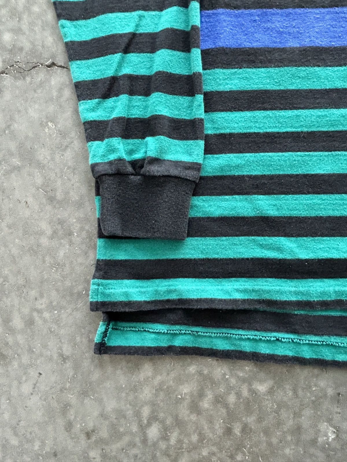 Eddie Bauer Vintage 90s Eddie Bauer Striped Rugby Polo Shirt Size US L / EU 52-54 / 3 - 2 Thumbnail