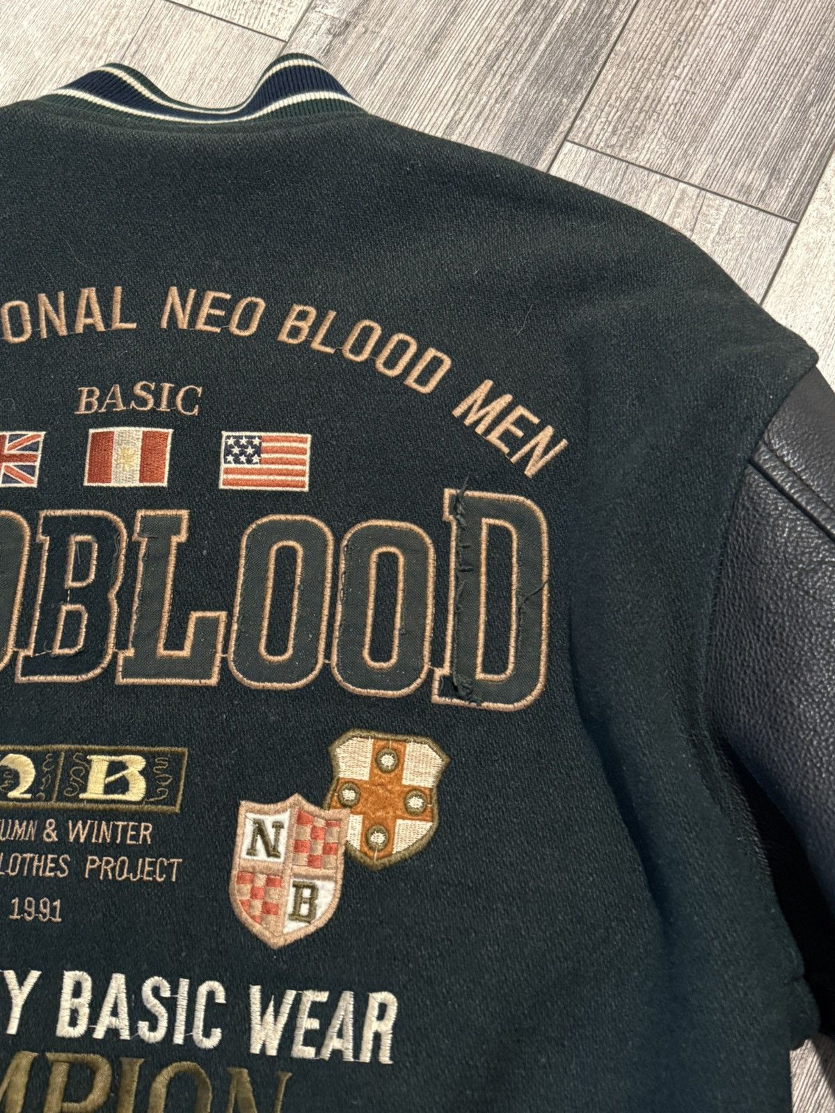 Japanese Brand Neo Blood Varsity Jacket (90s) Size US M / EU 48-50 / 2 - 4 Thumbnail