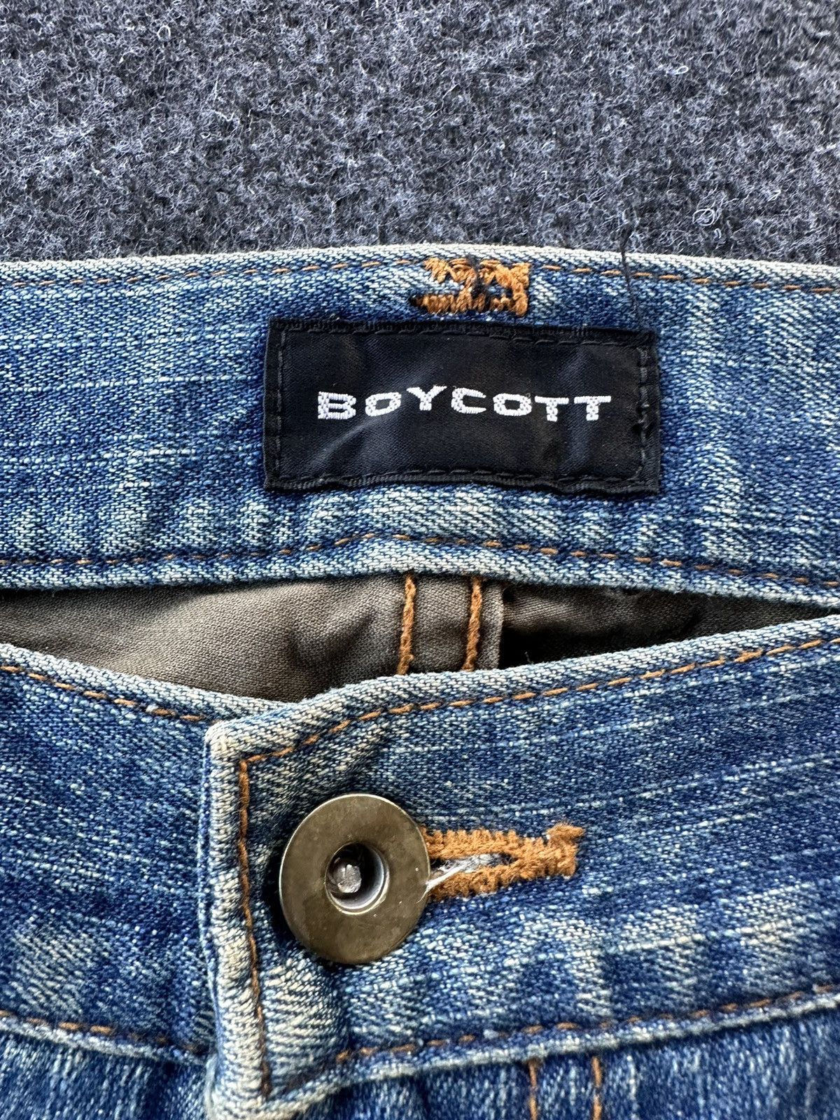 Boycott Vintage Boycott 2 Tones Denim+Cargo Pant 34x31 D162 Size US 34 / EU 50 - 8 Thumbnail