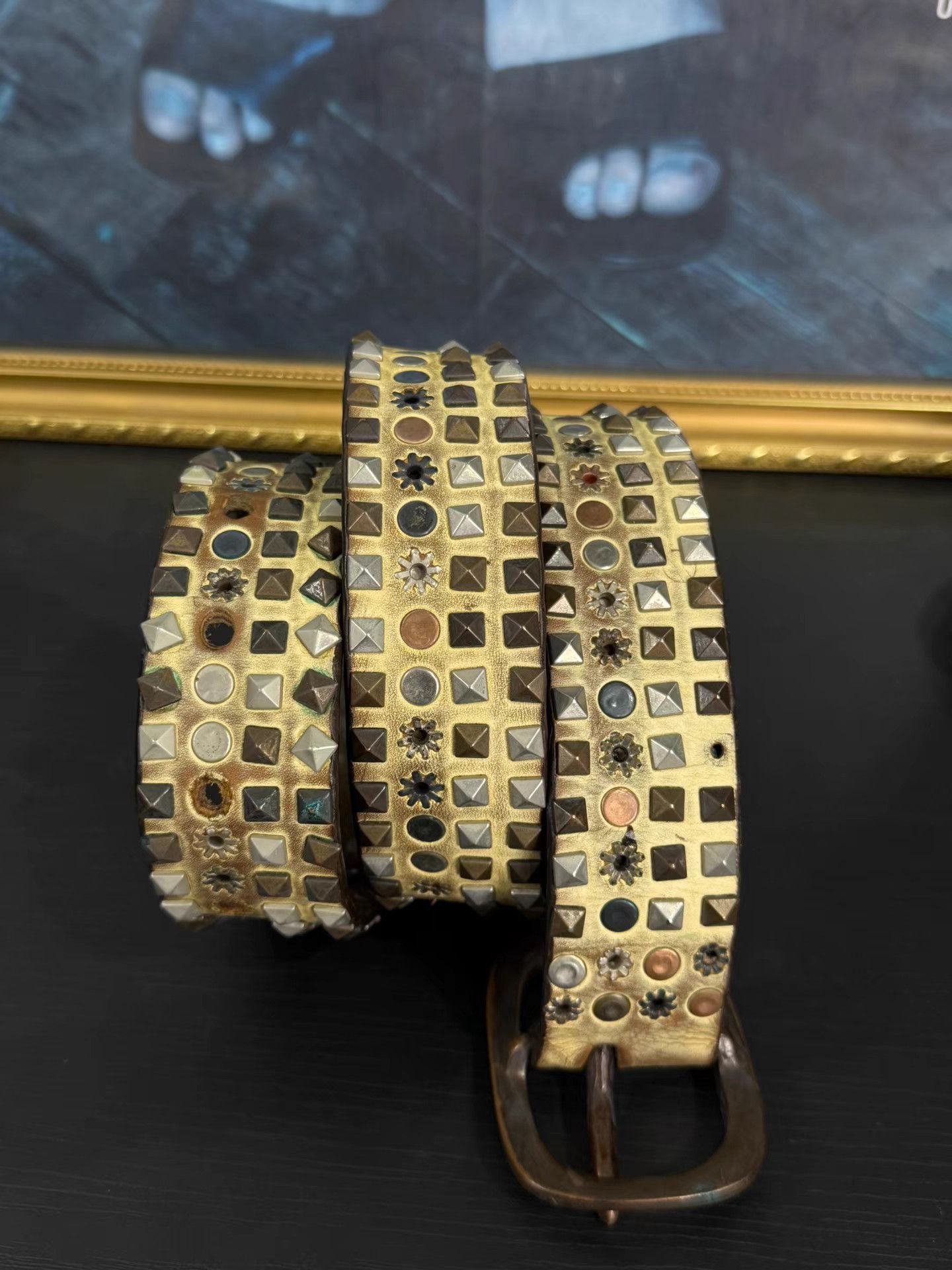 Marithe + Francois Girbaud MFG Vintage Rivet Belt K20 Size ONE SIZE - 3 Thumbnail