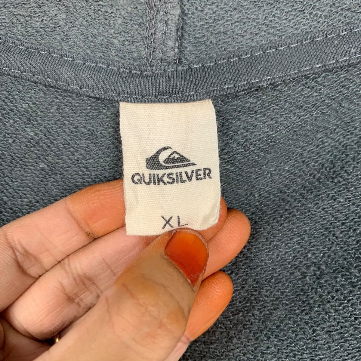 Quiksilver QUIKSILVER Checked Zipper Hoodie Sweatshirt #3619-C165 Size US XL / EU 56 / 4 - 12 Thumbnail