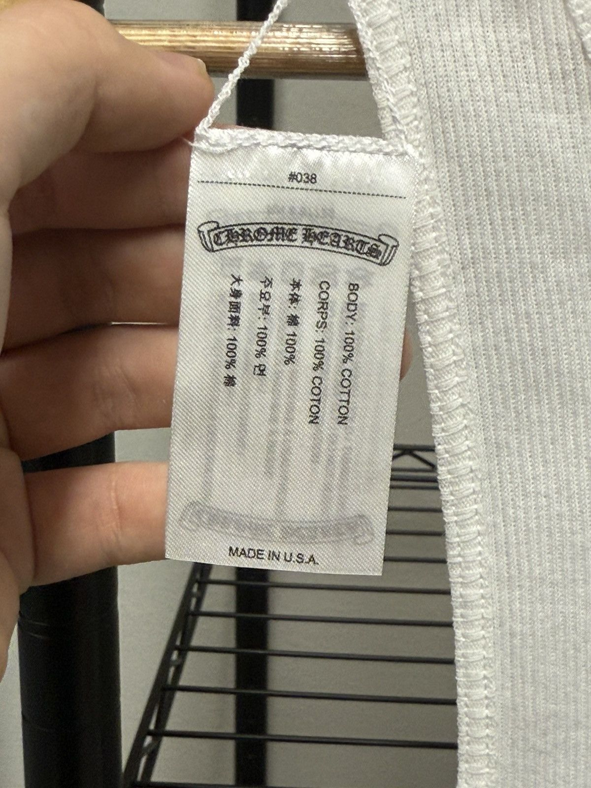 Chrome Hearts Chrome Hearts Limited ribbed tank Size US M / EU 48-50 / 2 - 5 Thumbnail