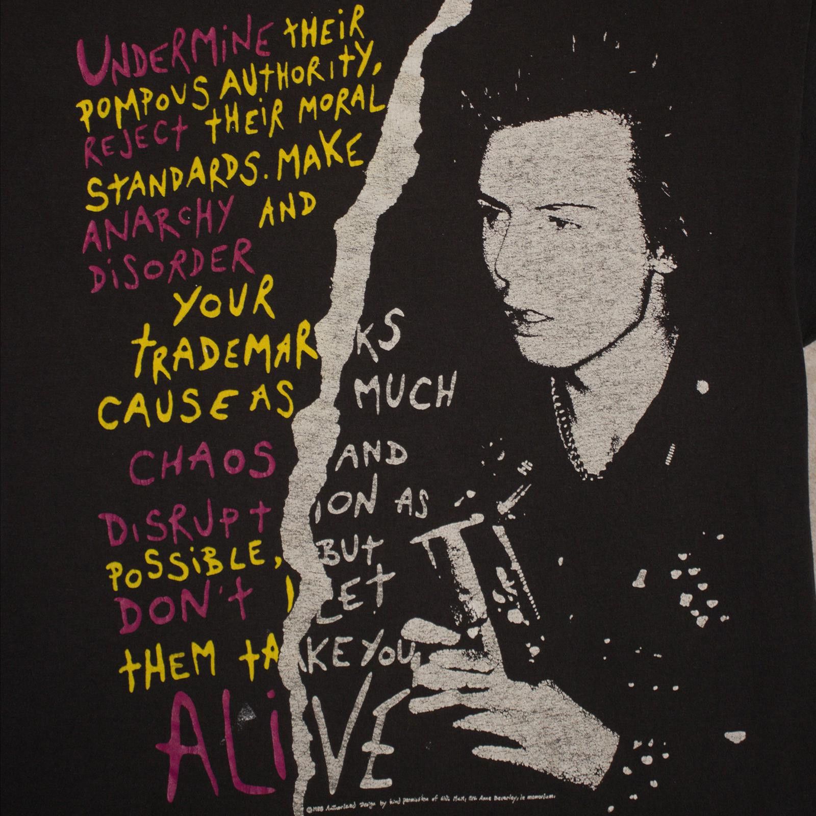 Vintage 1988 Sid Vicious Alive Tee Size US L / EU 52-54 / 3 - 2 Thumbnail