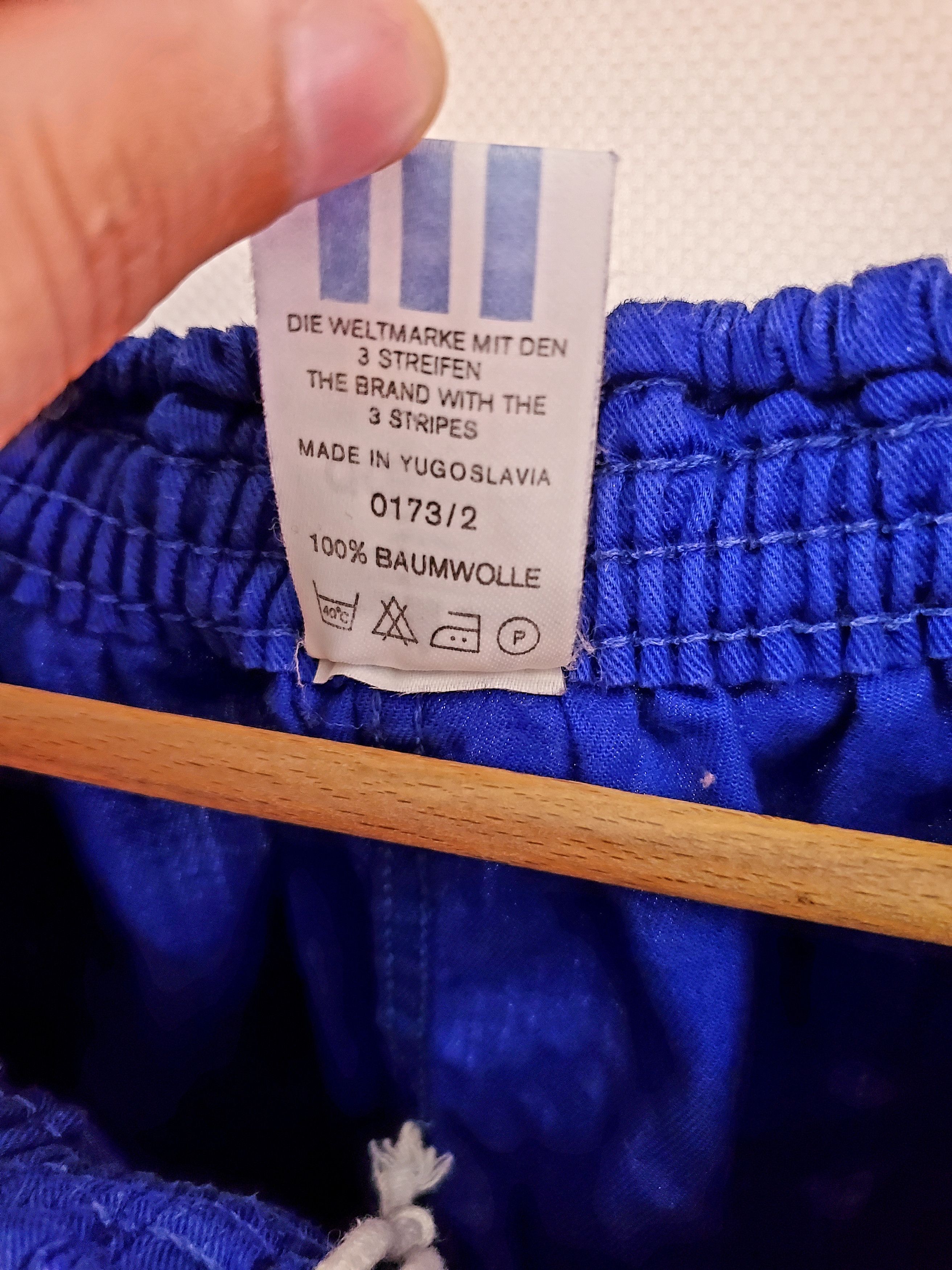 Adidas × Vintage Vintage 90's Adidas Shorts Rare Blue Run Hype size M Size US 31 - 4 Thumbnail