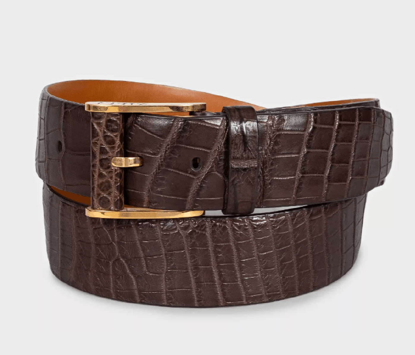 Zilli Zilli Crocodile Leather Belt with Interchangeable Buckles Size ONE SIZE - 1 Thumbnail