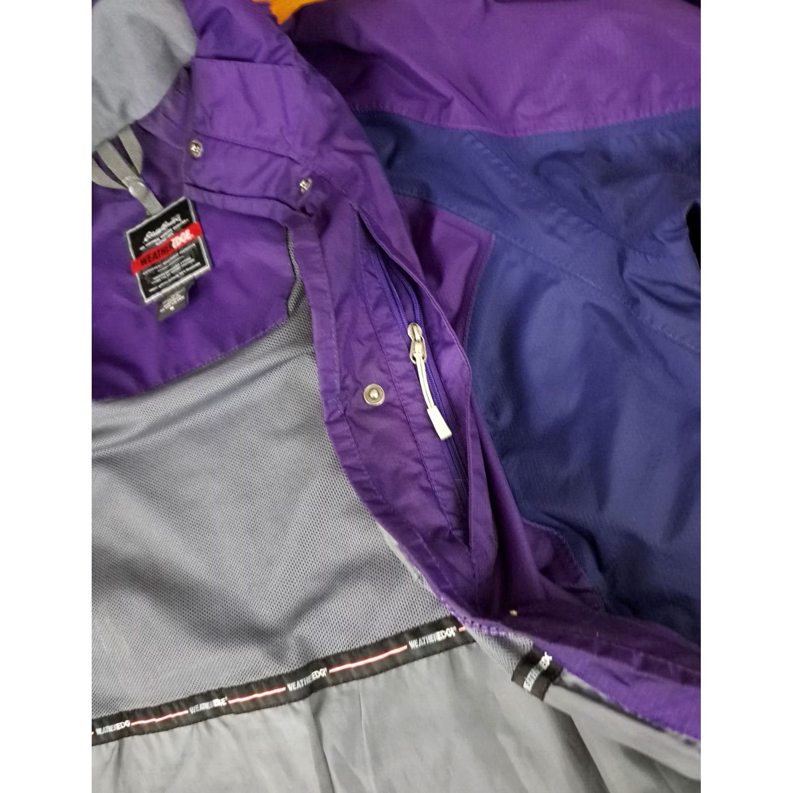 Eddie Bauer Eddie Bauer Women Jacket Full Zip Nylon Purple M Mid-Length Activewear Basic Jacket, 27in Hood Missing, Regular Fit Size M / US 6-8 / IT 42-44 - 6 Thumbnail