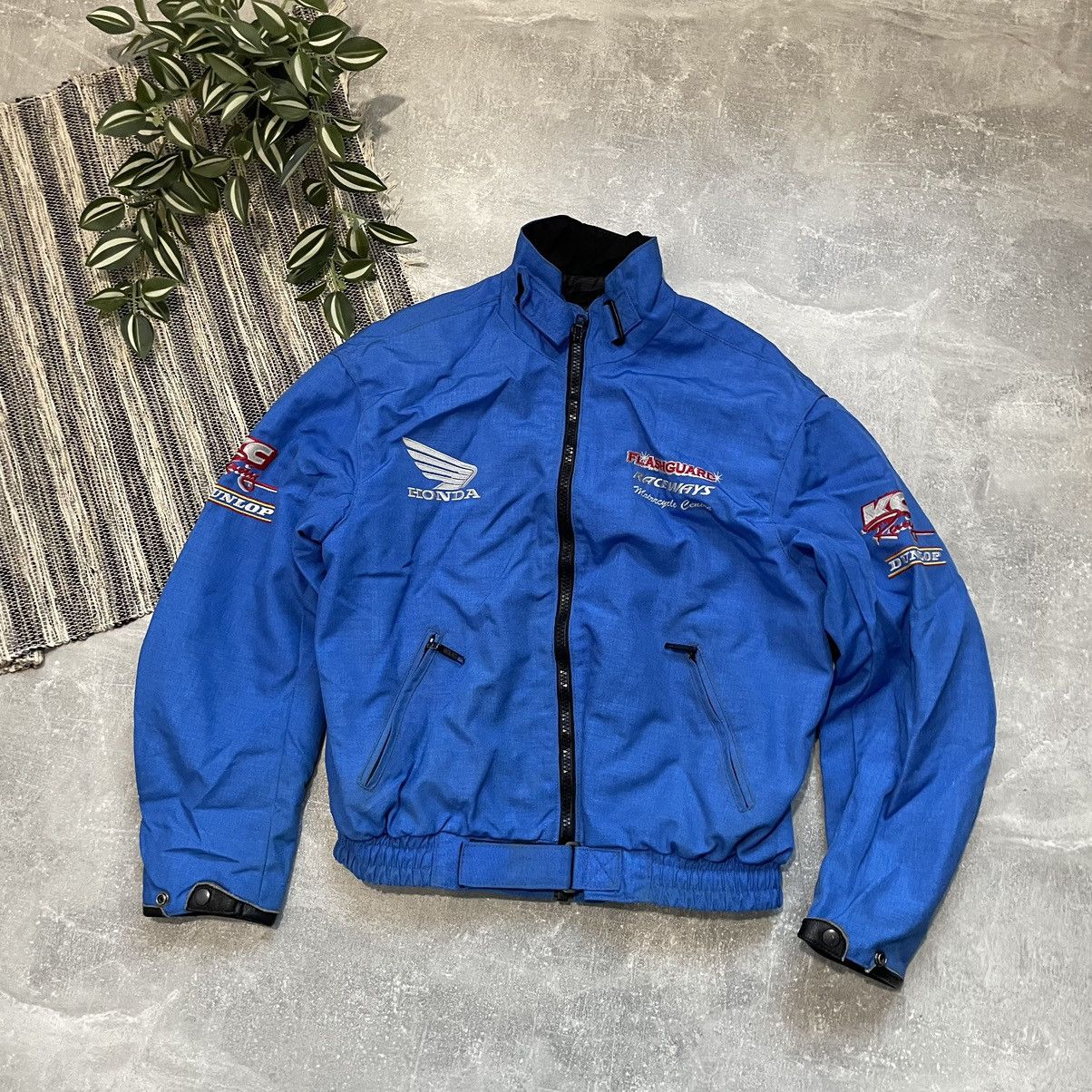 Honda Honda jacket bomber moto racing nascar 90s real y2k blue Size US M / EU 48-50 / 2 - 1 Thumbnail