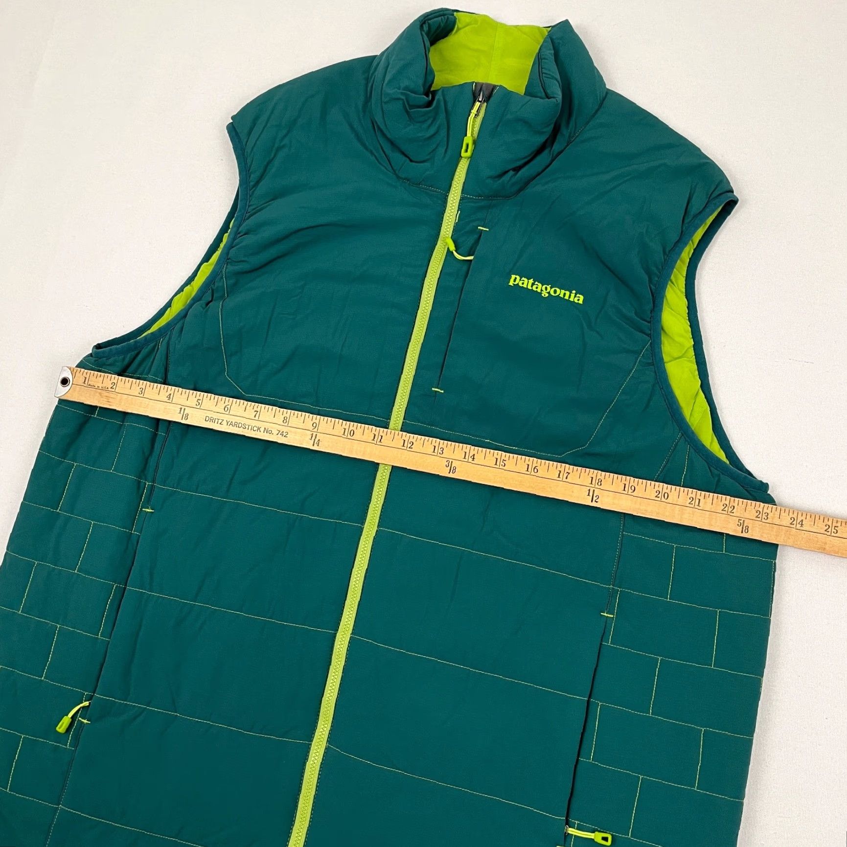 Patagonia Patagonia Nano Air Vest Mens XL Green Insulated Quilted Technical Puffer Hiking Jacket/Coat Size US XL / EU 56 / 4 - 4 Thumbnail