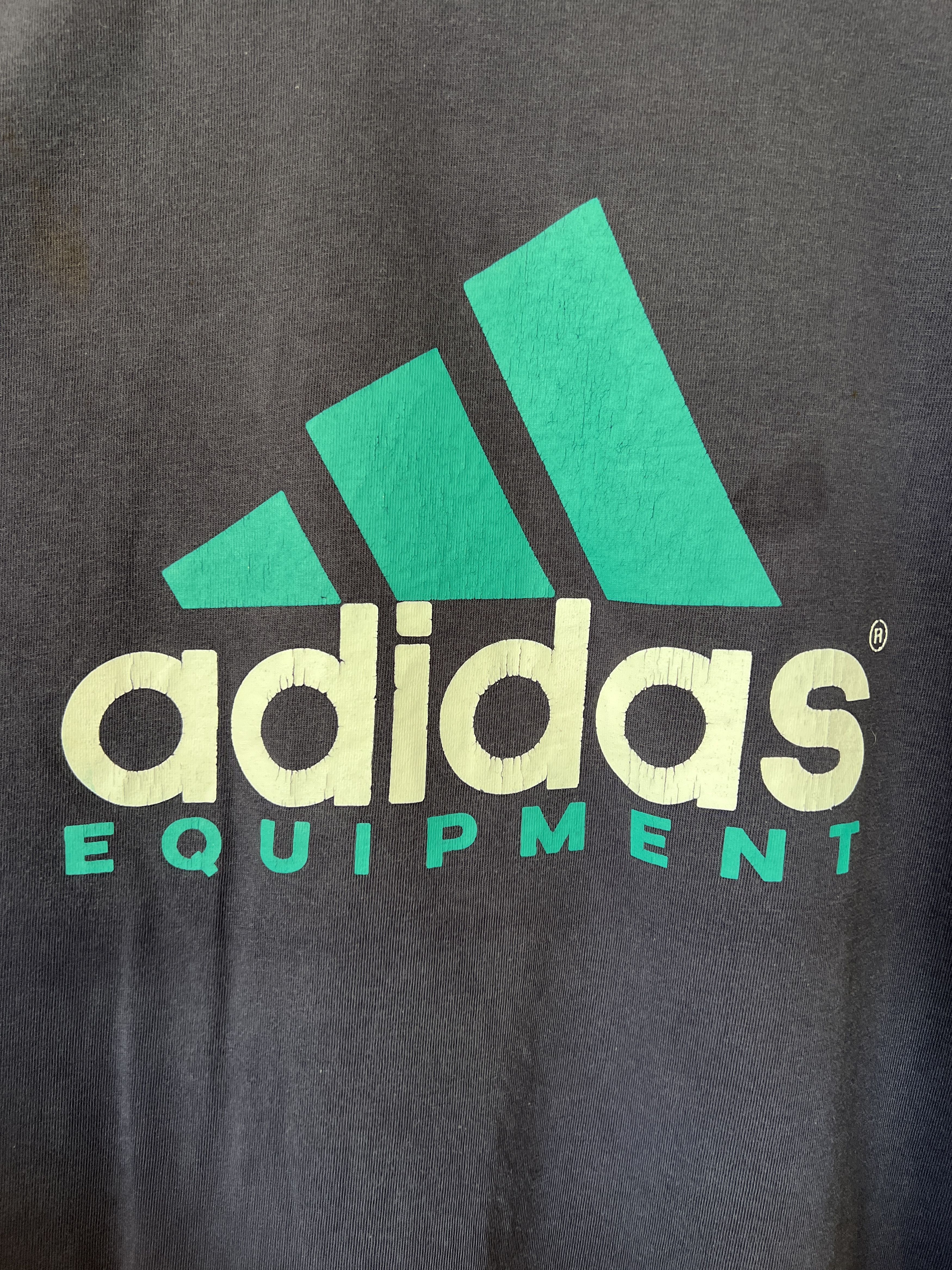 Adidas Vintage 90s Adidas Equipment Graphic T-shirt Size US M / EU 48-50 / 2 - 9 Thumbnail