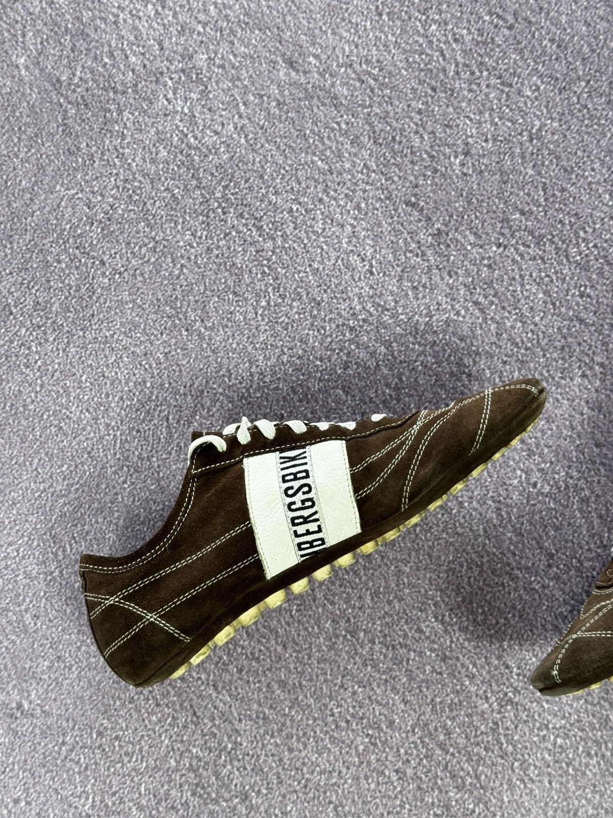 Dirk Bikkembergs 00’s Dirk Bikkembergs Distressed Leather Y2K Trainers Size US 8.5 / EU 41-42 - 12 Thumbnail