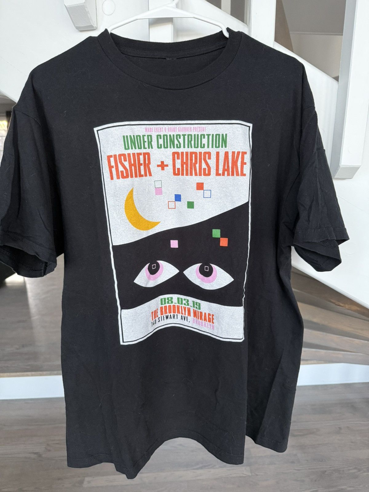 Band Tees Fisher + Chris Lake Under Construction BK Mirage Black L Tee Size US L / EU 52-54 / 3 - 1 Thumbnail
