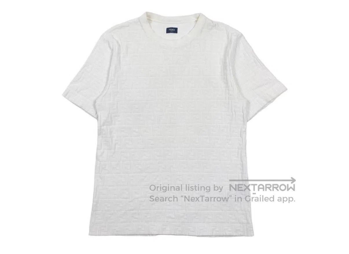 Fendi White Textured Short. Size US L / EU 52-54 / 3 - 1 Thumbnail