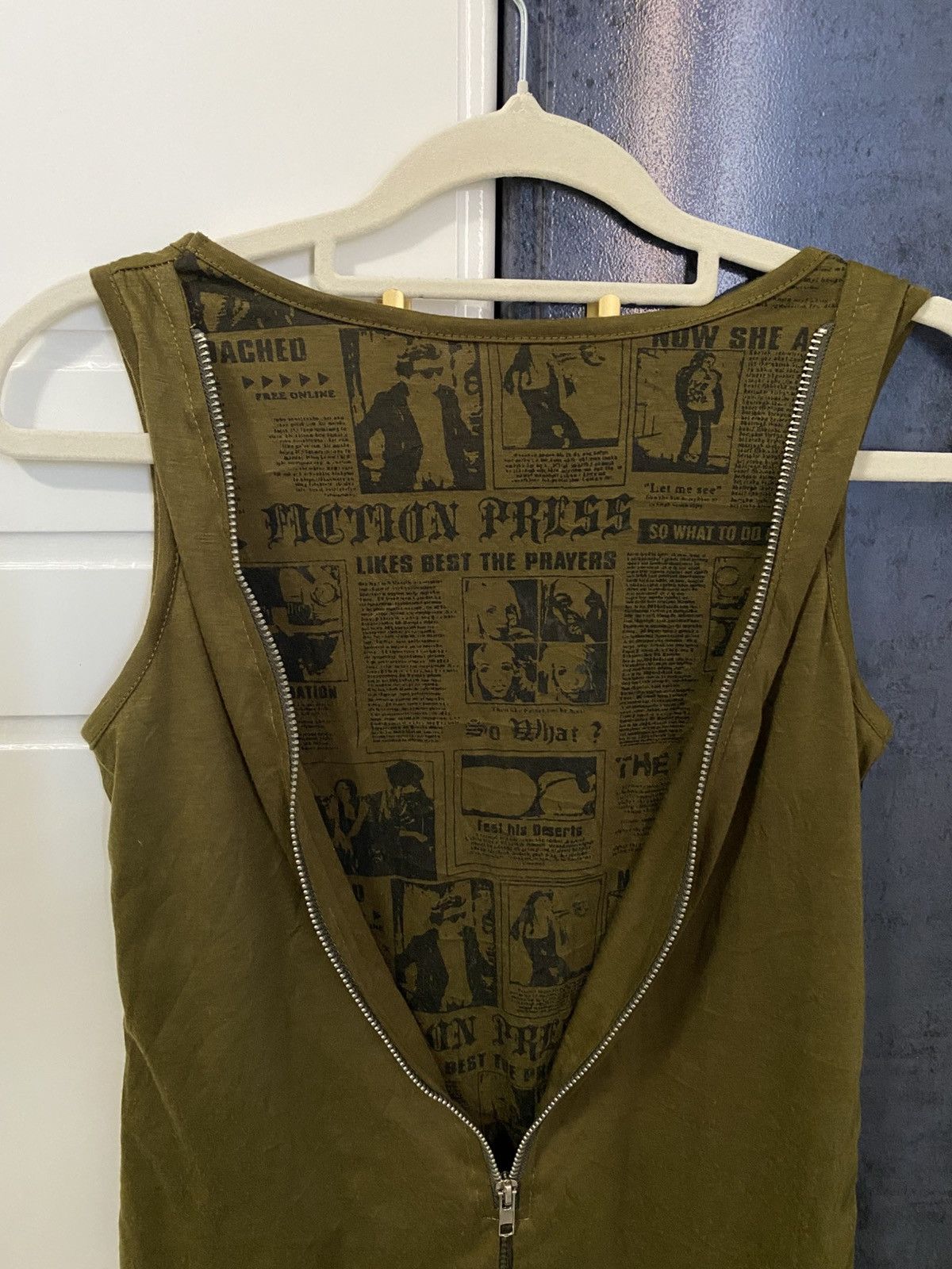Yasuyuki Ishii JAPANESE BRAND EDGE LINE PUNK GOTHIC SLEEVELESS TANK TOP Size US S / EU 44-46 / 1 - 2 Thumbnail