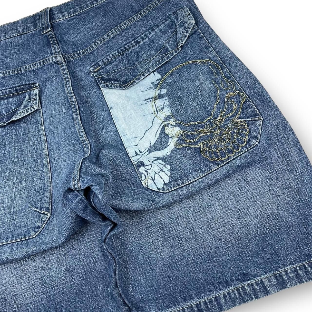 JNCO JNCO Men's Blue Shorts Size US 36 / EU 52 - 2 Thumbnail