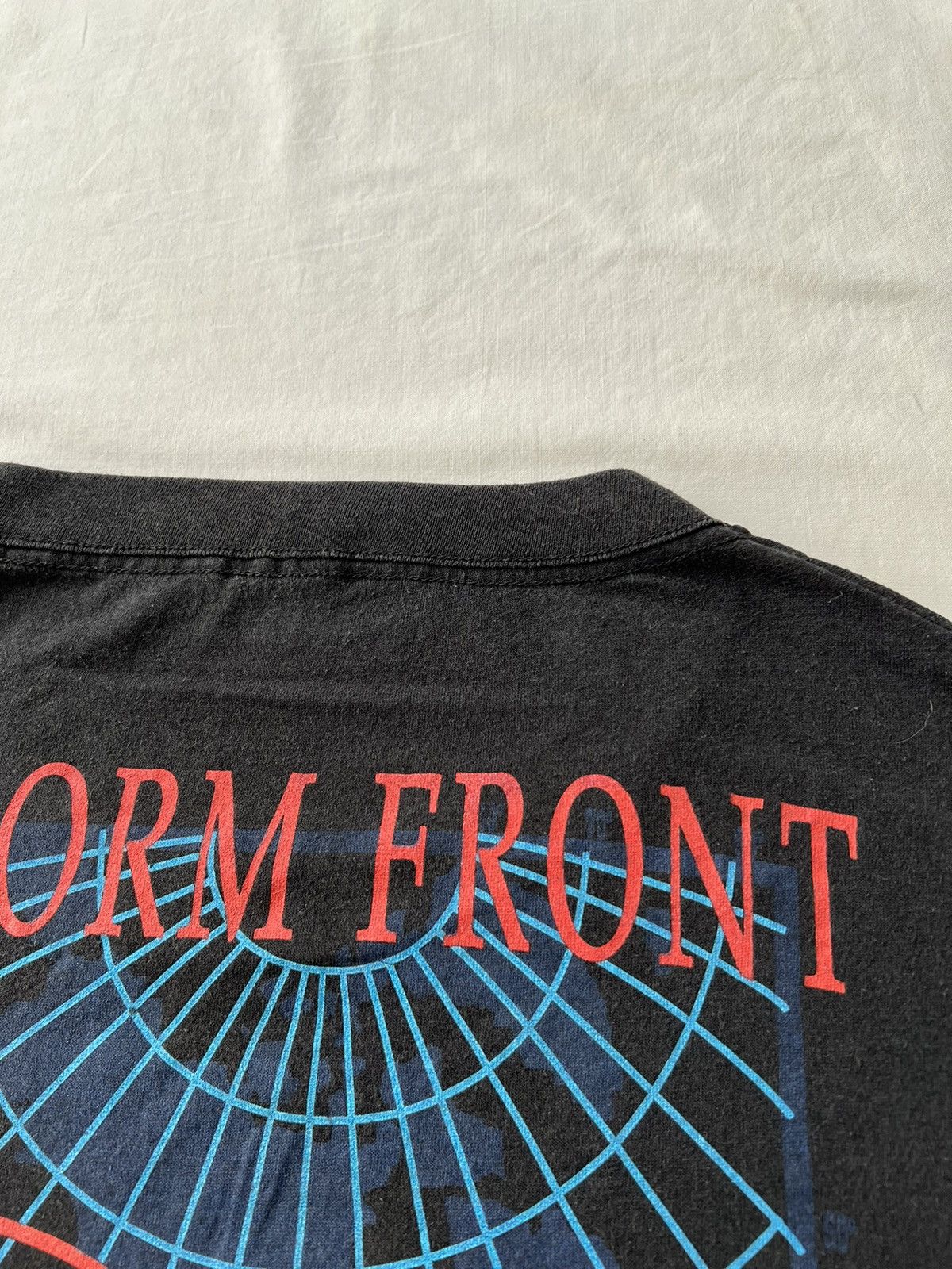 Band Tees Vintage 1989 Billy Joel Storm Front Tour 89-90 Black T-shirt Size US L / EU 52-54 / 3 - 14 Thumbnail