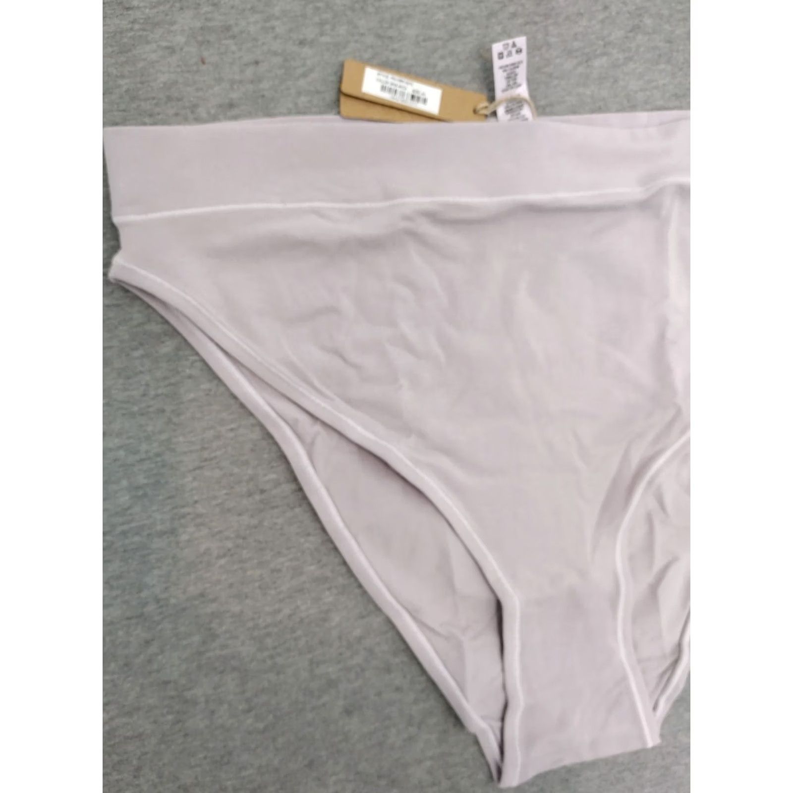 SKIMS SKIMS Panties Tanga Plus 4X Iris Mica Cotton Blend 90% Cotton / 10% Spandex Hand Wash Only Size 40" / US 18 - 6 Thumbnail