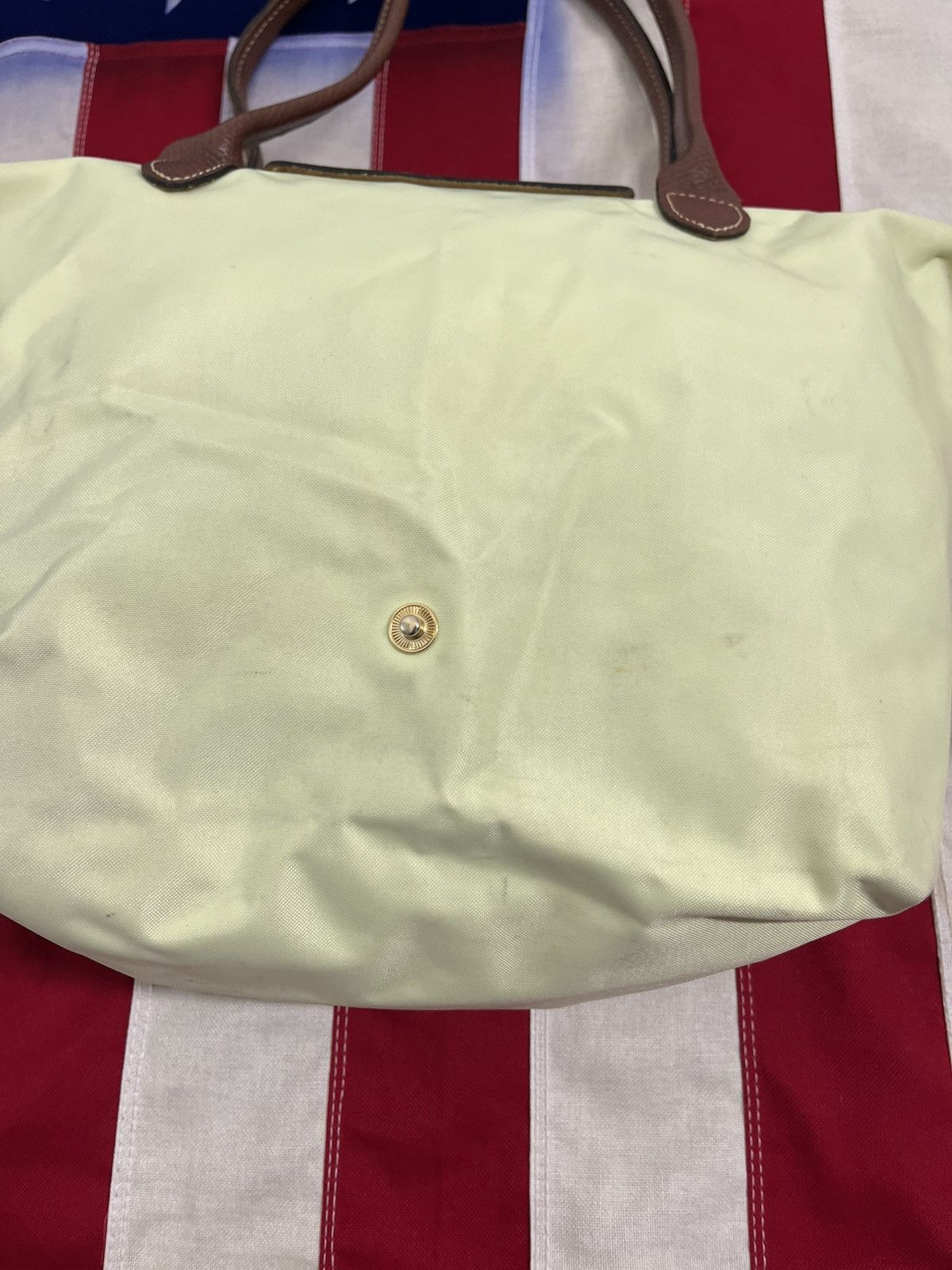 Longchamp Longchamp Le Pliage Light Green Tote Bag, Authentic Size ONE SIZE - 8 Thumbnail
