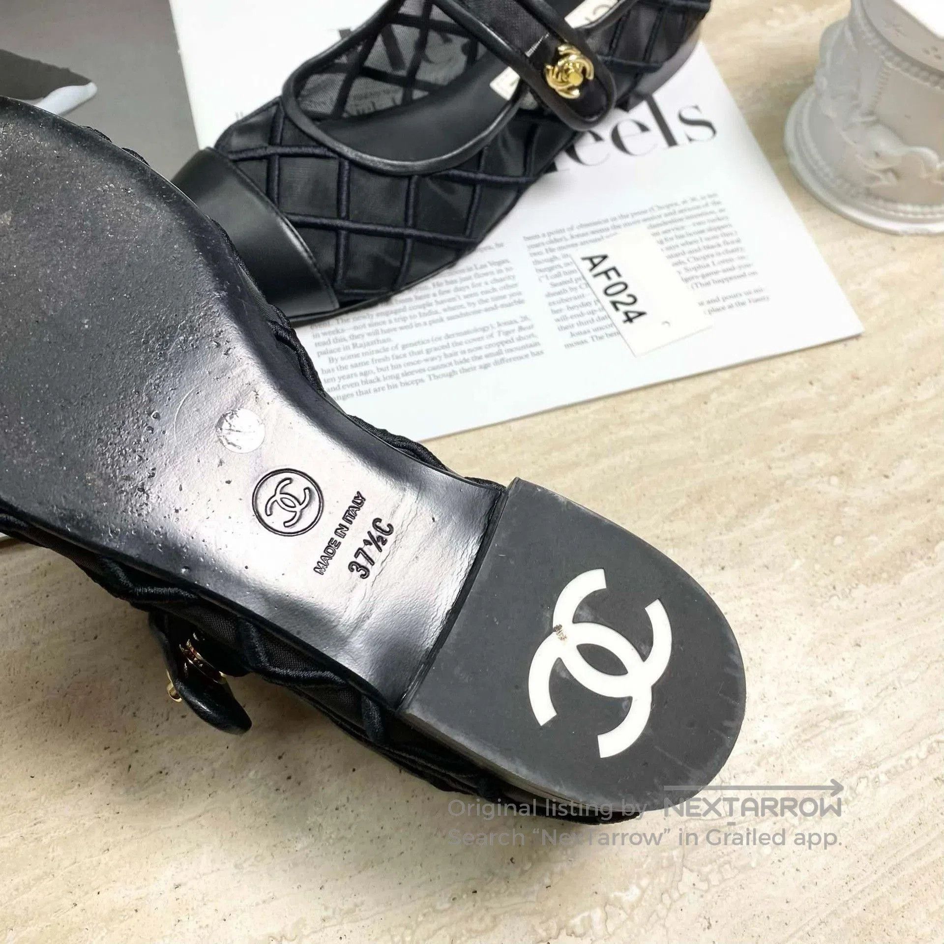 Chanel CHANEL Quilted Mary Jane Flat Shoes. Size US 6.5 / IT 36.5 - 5 Thumbnail