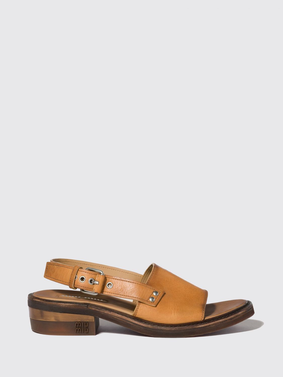 Miu Miu Miu Miu Heeled Sandal Woman Leather Size US 7 / IT 37 - 1 Preview
