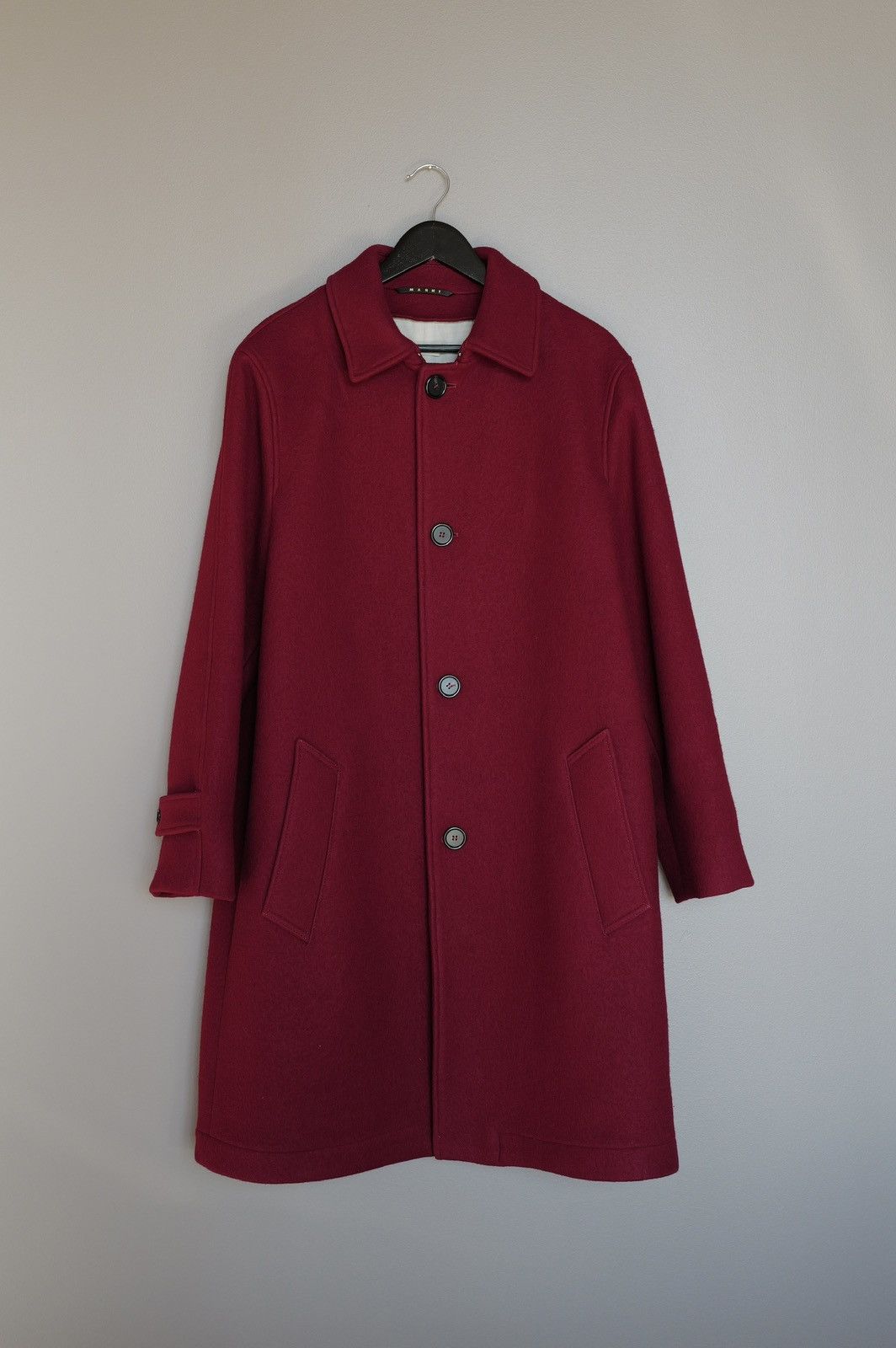 Marni Marni Felted Wool Overcoat Size US M / EU 48-50 / 2 - 1 Thumbnail
