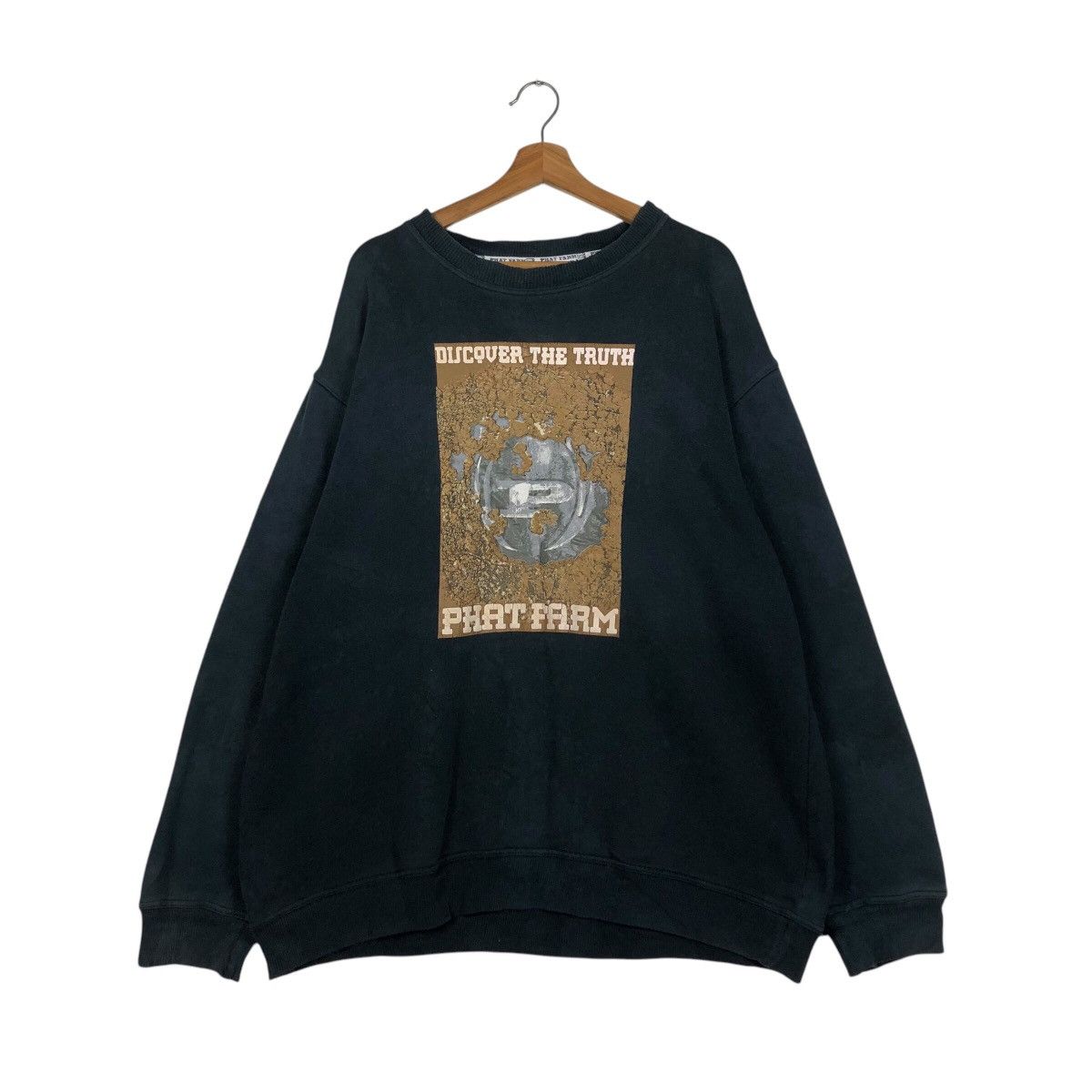 Japanese Brand 📌Vintage Sweatshirt Phat Farm Big Logo Issey Miyake Design Size US XL / EU 56 / 4 - 2 Thumbnail