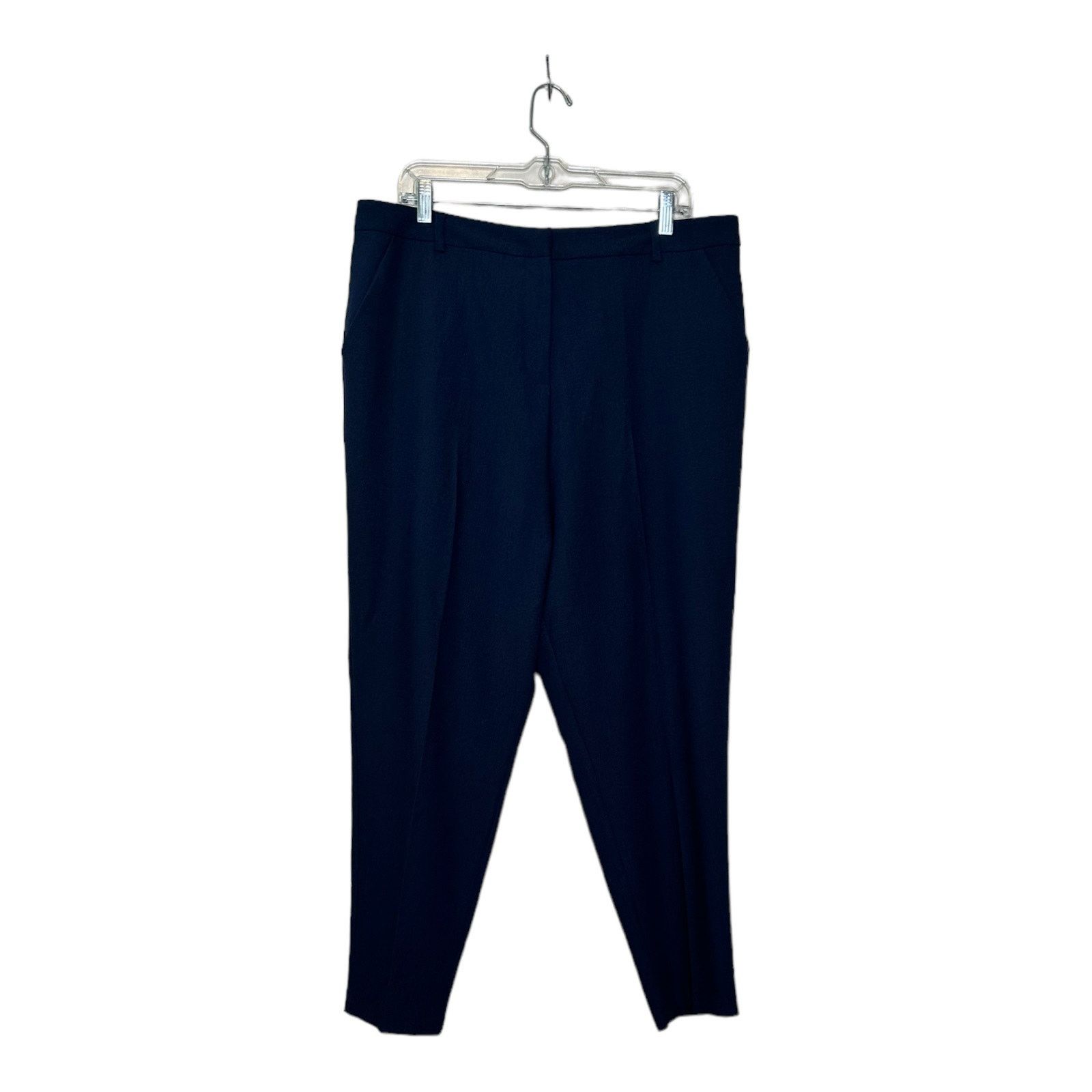 Asos Asos navy blue flat front pants size 14 Size 36" / US 14 / IT 50 - 8 Thumbnail