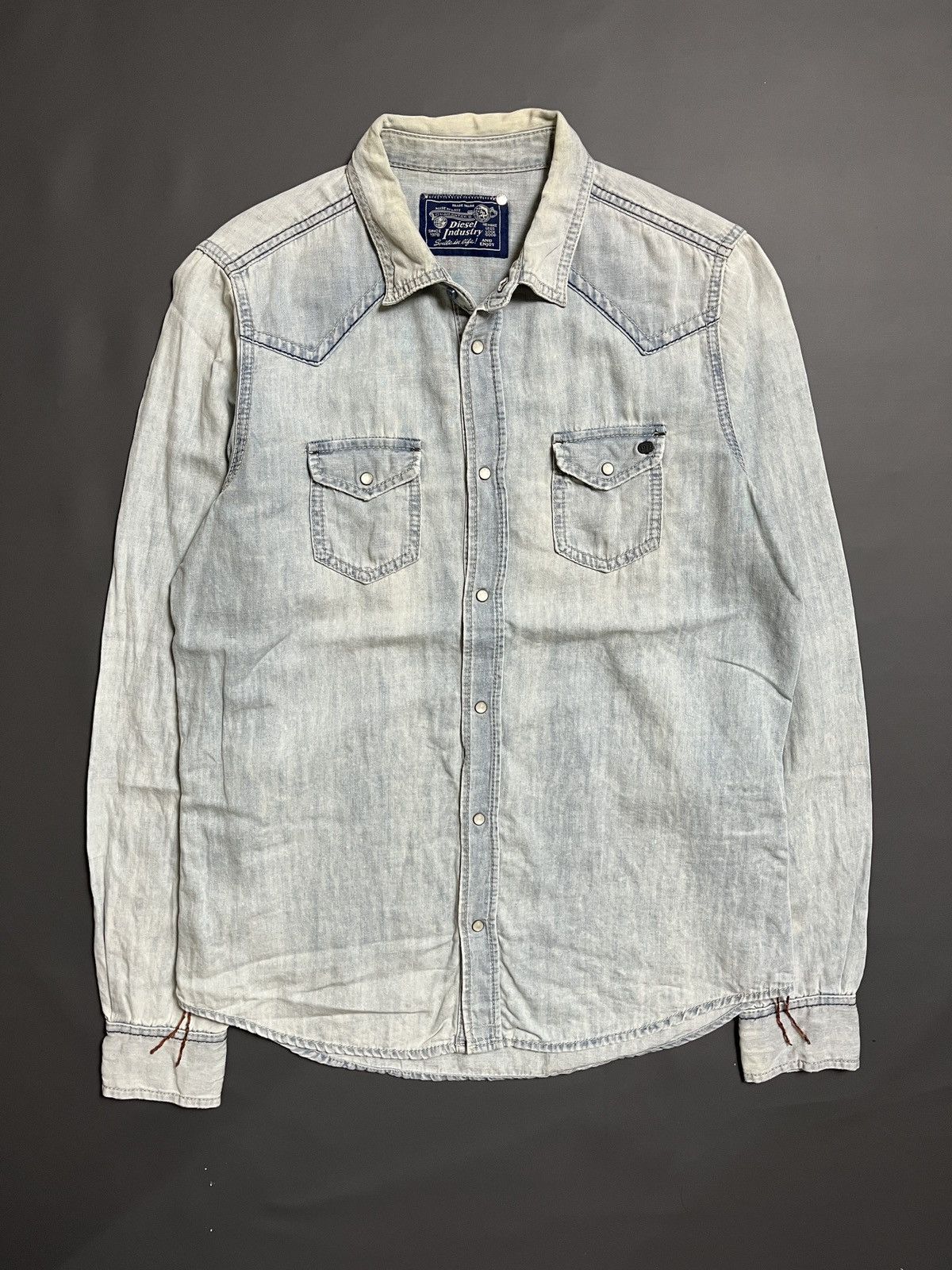 Diesel Diesel Western Denim Shirt Size US L / EU 52-54 / 3 - 1 Thumbnail