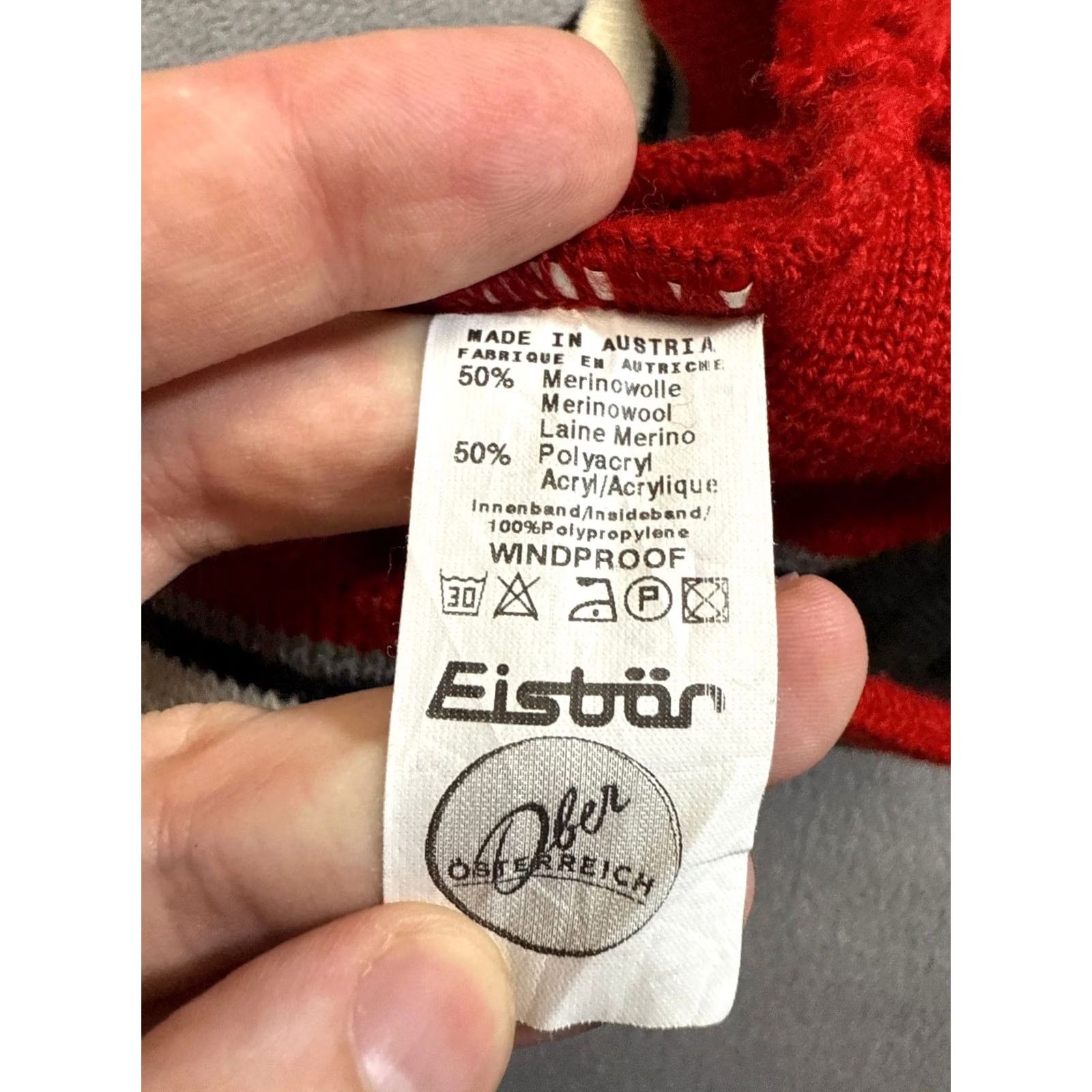 Vintage VINTAGE Eisbar Beanie Hat Unisex Adults One Size Red Wool Blend Size ONE SIZE - 5 Thumbnail