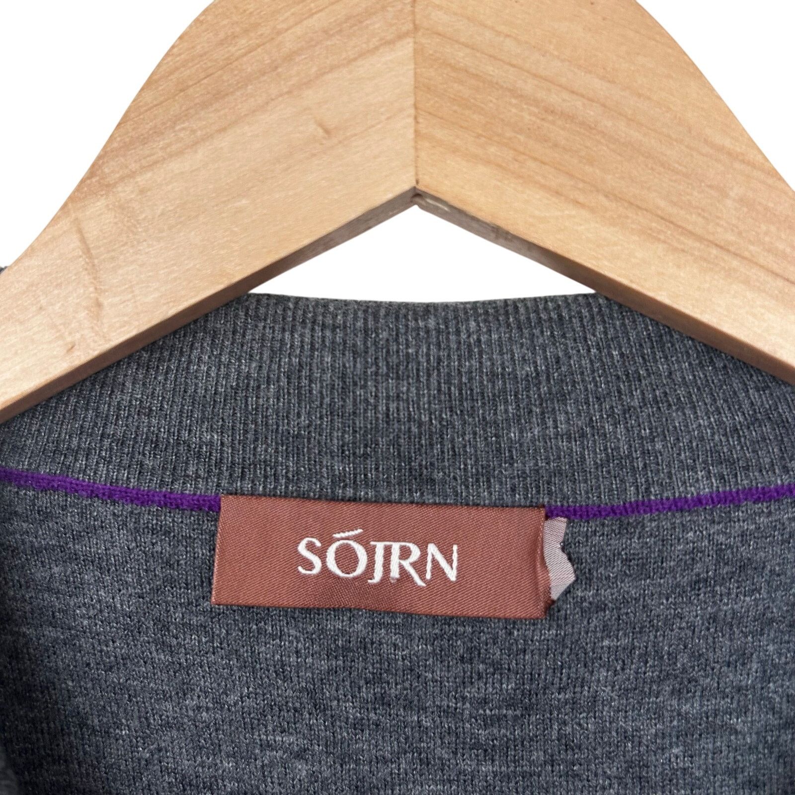 Other Sojrn Purple Merino Wool Quarter Zip Sweater Sz XXL Size US XXL / EU 58 / 5 - 3 Thumbnail