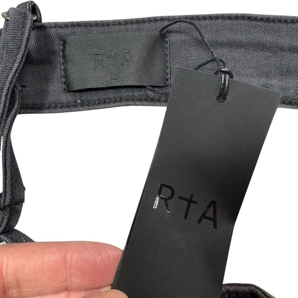 Rta NWT New RtA Sofia Denim Charcoal Top Size L Size L / US 10 / IT 46 - 7 Thumbnail