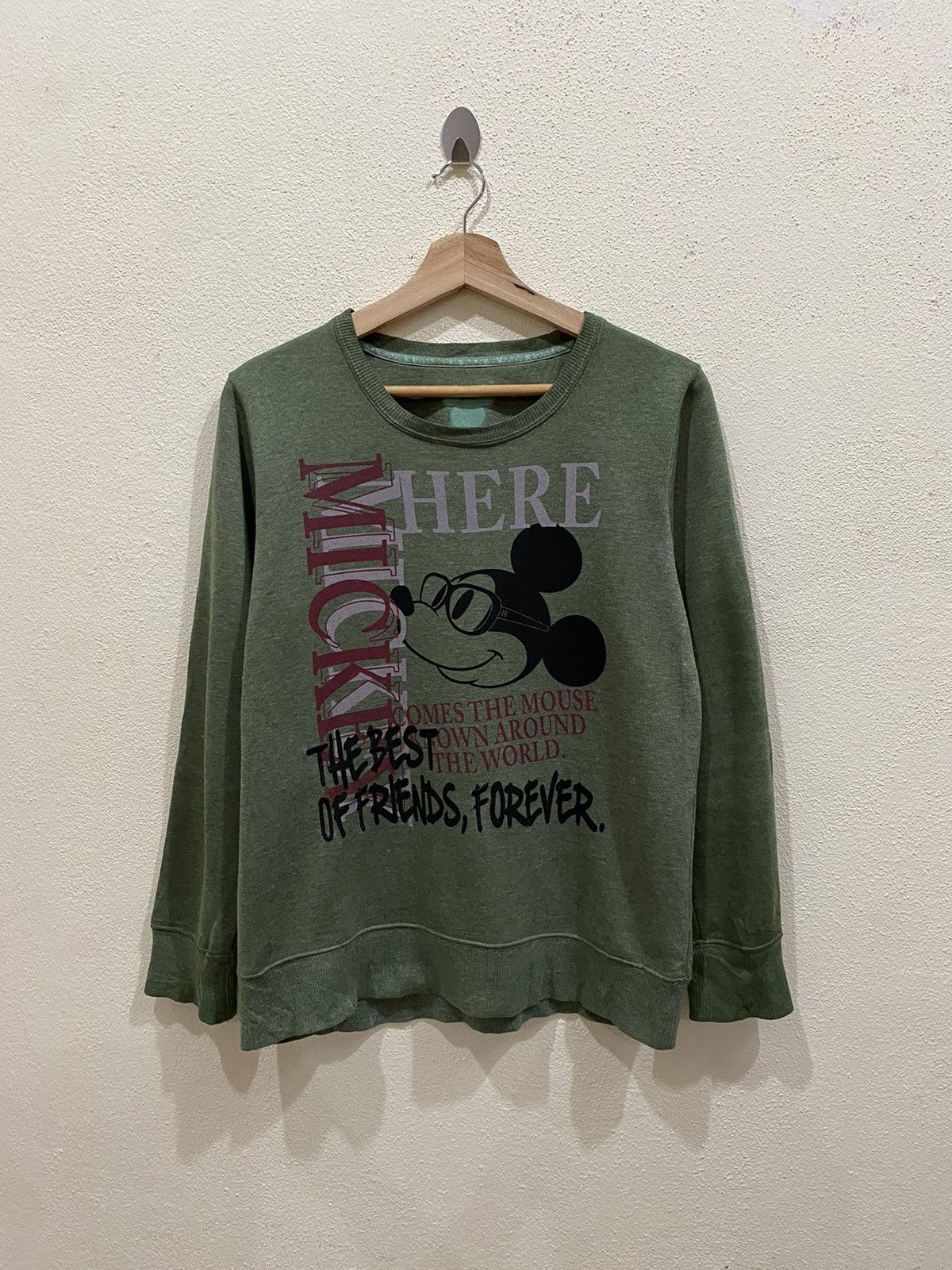 Cartoon Network × Disney × Mickey Mouse Disney Mickey Mouse Big Logo Sweatshirt Size US S / EU 44-46 / 1 - 2 Thumbnail