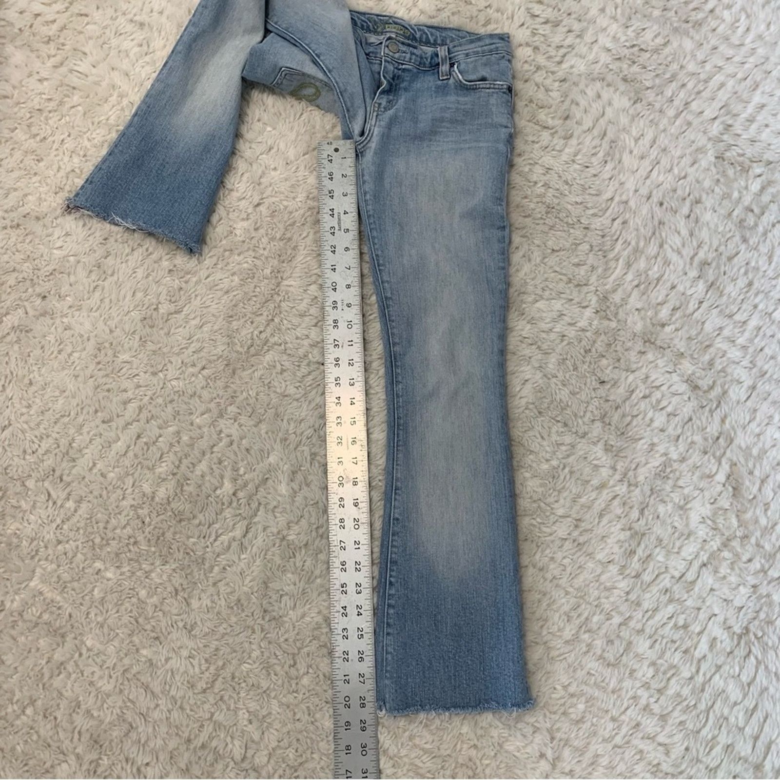 Bebe Vintage 2000s Bebe Low Rise Bootcut Blue Jeans Y2K Size 26" / US 2 / IT 38 - 10 Thumbnail
