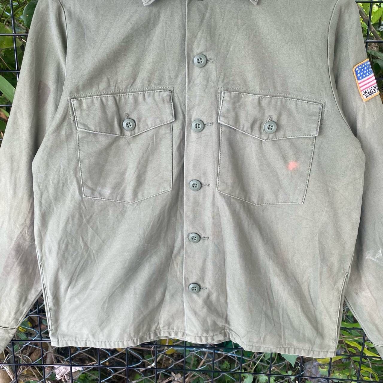 Vintage Vtg Rodeo Crown Wide Bowl Military Button Up Size S / US 4 / IT 40 - 4 Thumbnail