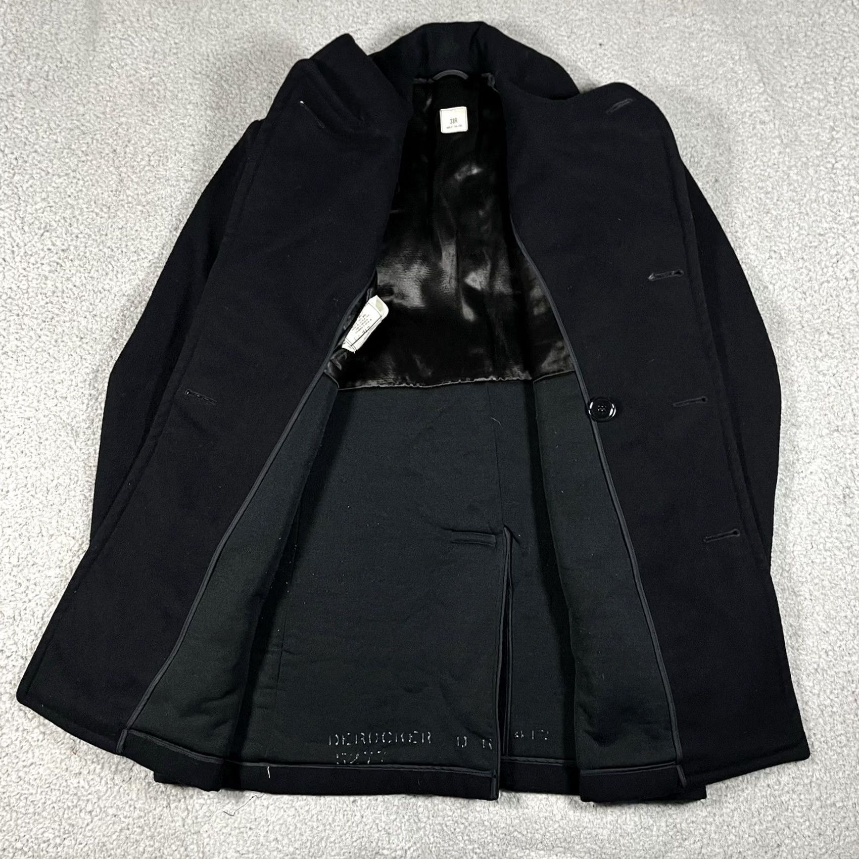 Vintage VINTAGE US Military Wool Pea Coat Mens 38R Sterlingwear Boston Navy Coat Cold Weather 80s 90s USA Mens Size US XXS / EU 40 - 6 Thumbnail