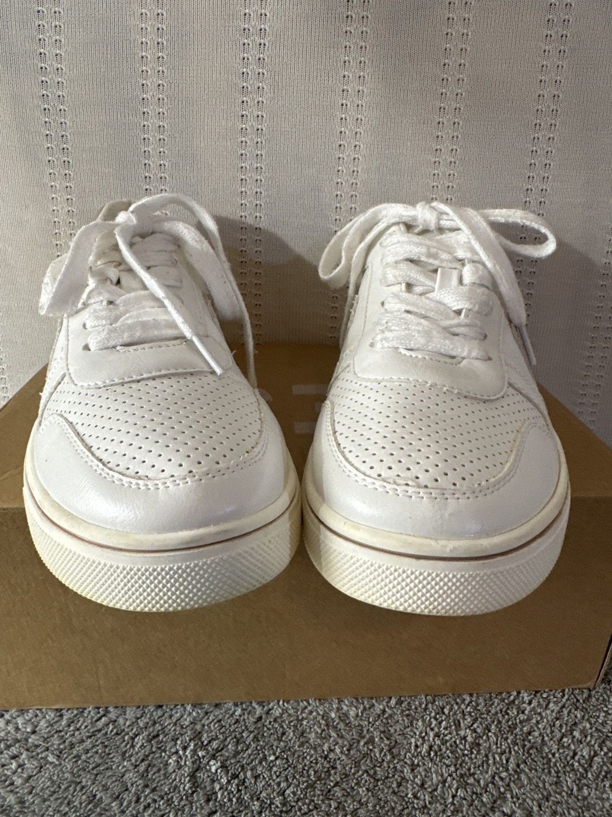 Veja MIA Womens Sneaker Shoes White/Taupe Size US 7.5 / IT 37.5 - 3 Thumbnail