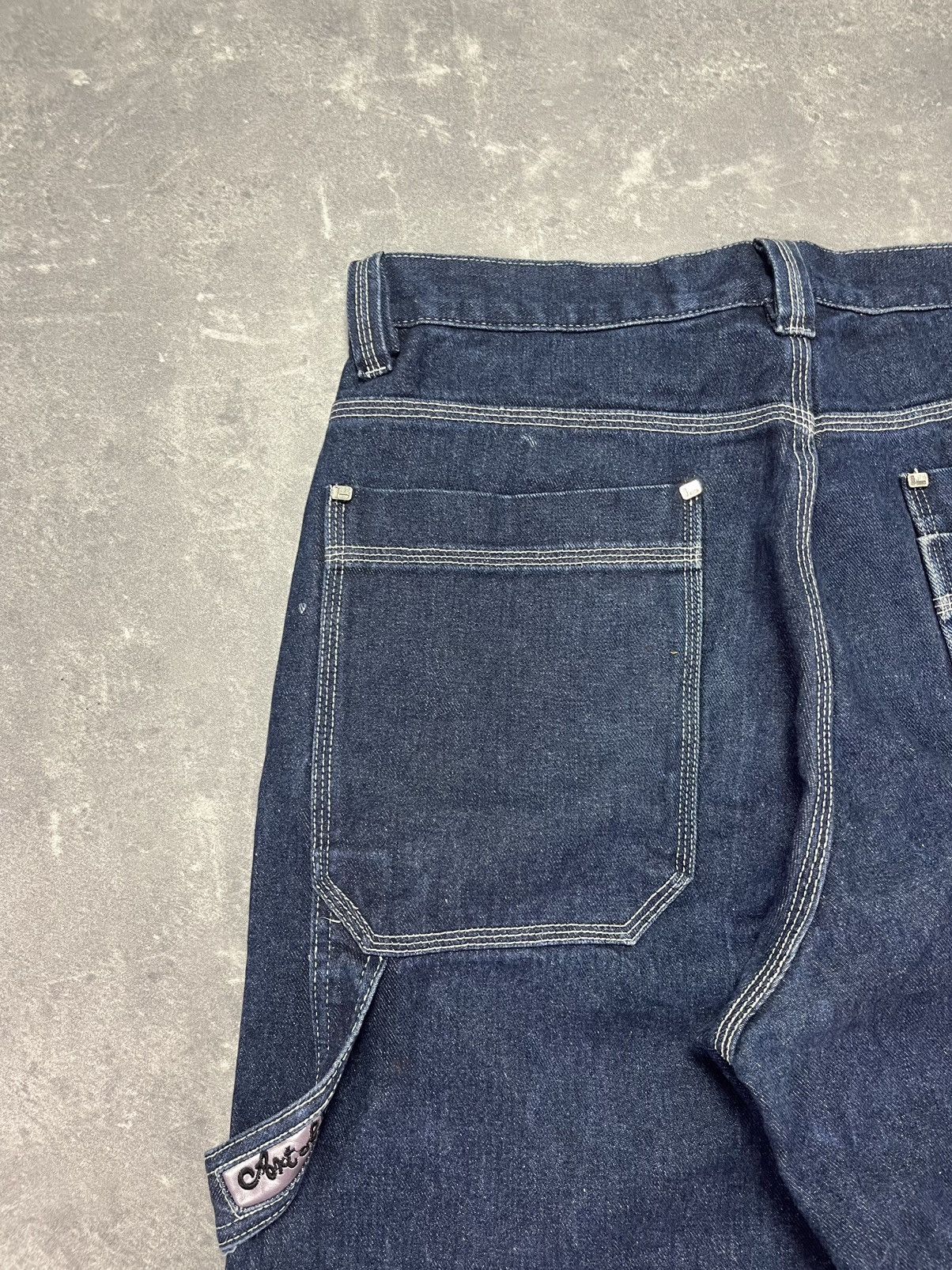 Fubu 90s/00s Fubu Vintage Big Logo Baggy Carpenter Denim Jeans 34 Size US 34 / EU 50 - 13 Thumbnail