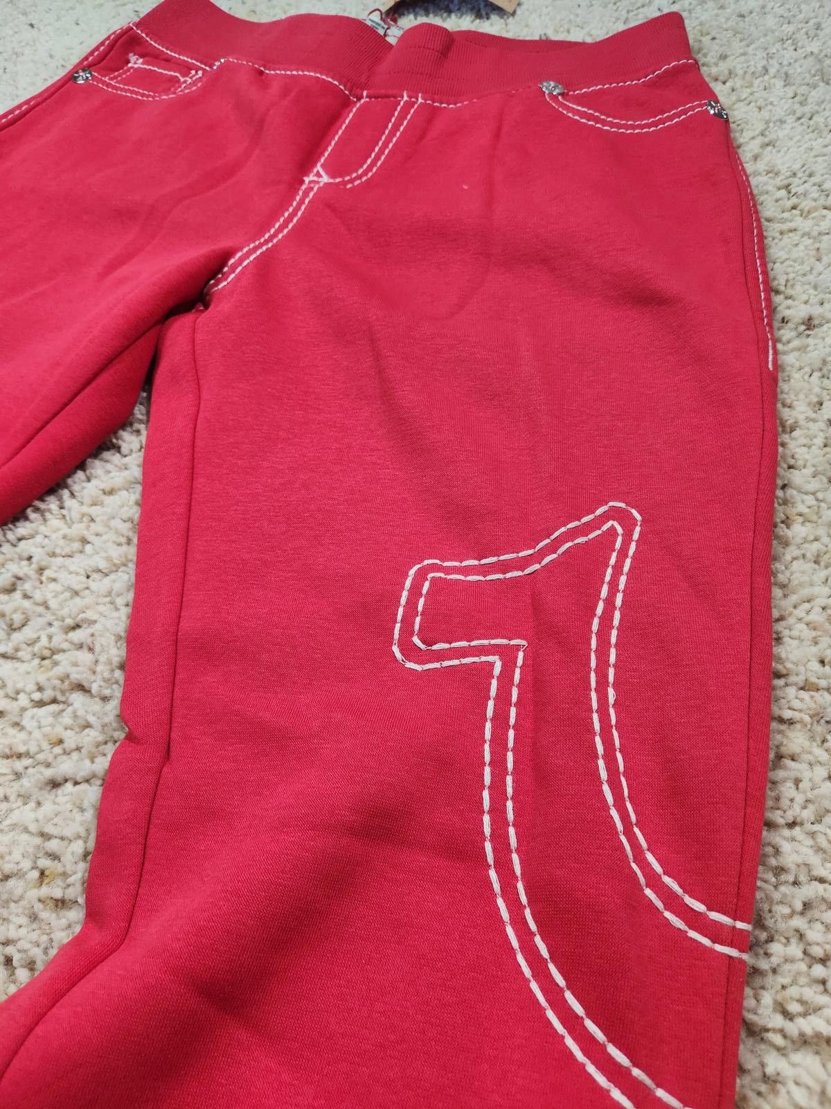 True Religion NEW True Religion Pull-On Flare Jeans Red Anniversary Medium Size 32" / US 10 / IT 46 - 4 Thumbnail