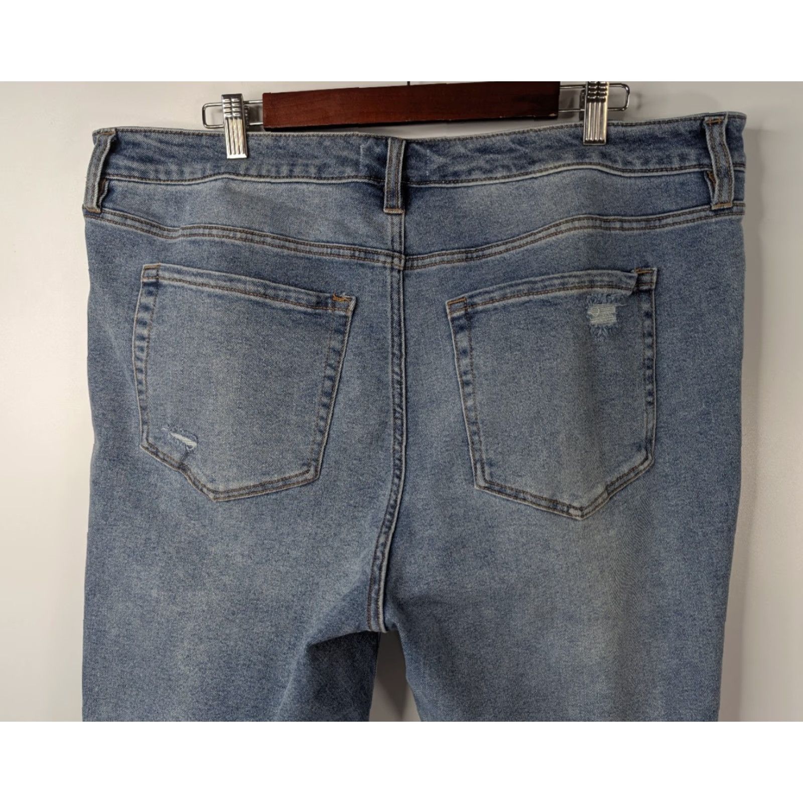 Vintage Lane Bryant Jeans Size 22 Mid Rise 8.5-10.5 Flare Stretch 5-Pocket Denim Bohemian City Women Plus Signature Jeans Blue Size 40" / US 18 - 6 Thumbnail