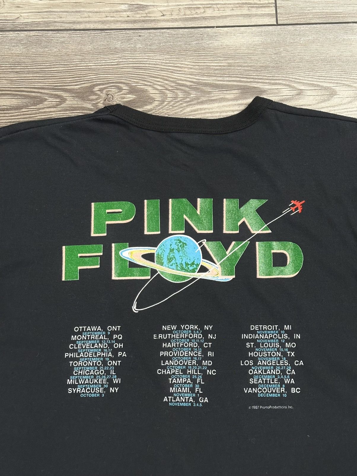 Band Tees × Vintage Vintage 80’s Pink Floyd Dark Side Of The Moon Ringer T Shirt Size US M / EU 48-50 / 2 - 4 Thumbnail