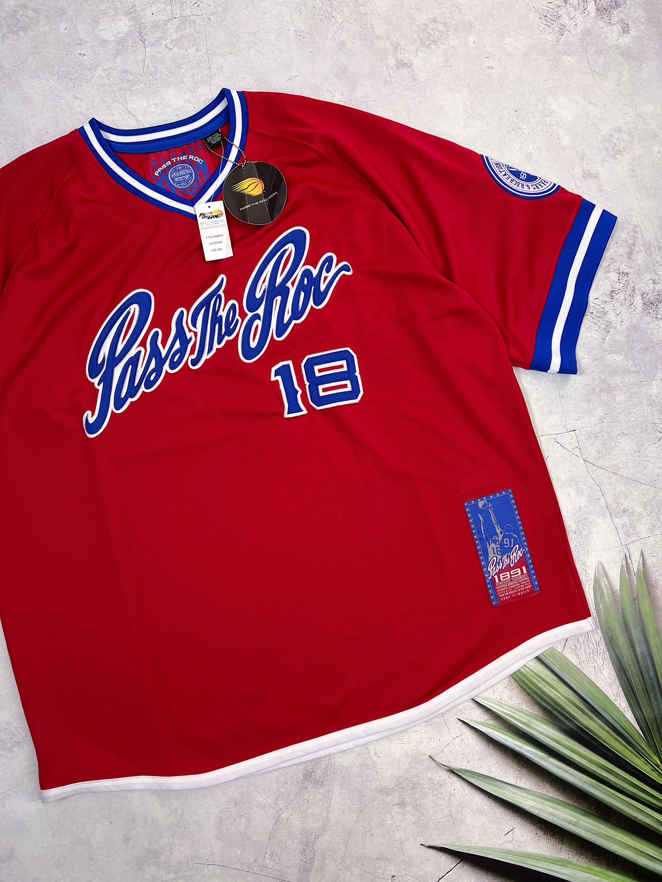 NBA Pass The Roc 1891Basketball Jersey Shirt The Legendary #18 Size US XXL / EU 58 / 5 - 1 Thumbnail