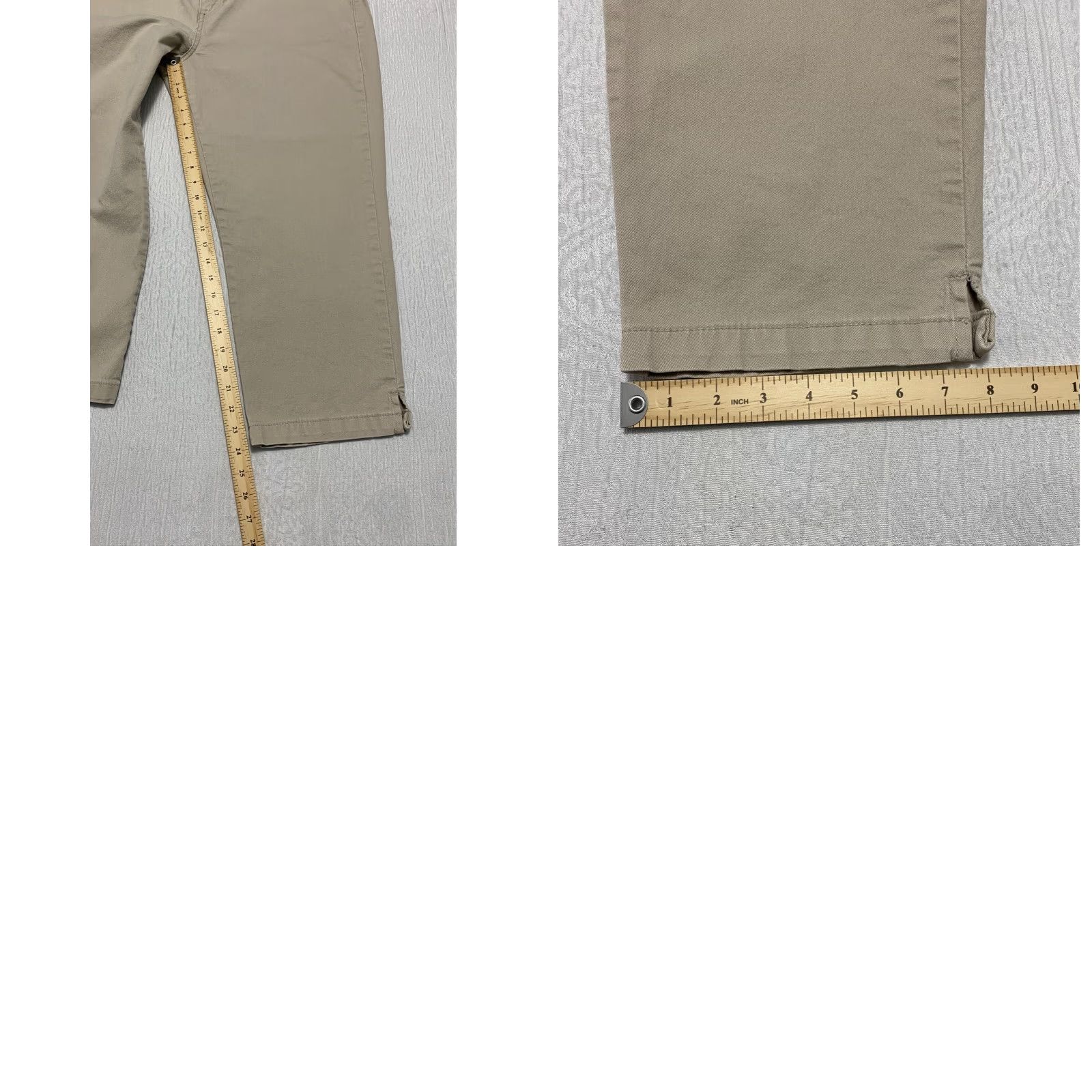 Levi's VINTAGE Levi's Capris Women 18 Beige Denim Stretch Slim 5-Pocket Design Levi's Jeans Womens Size ONE SIZE - 8 Thumbnail
