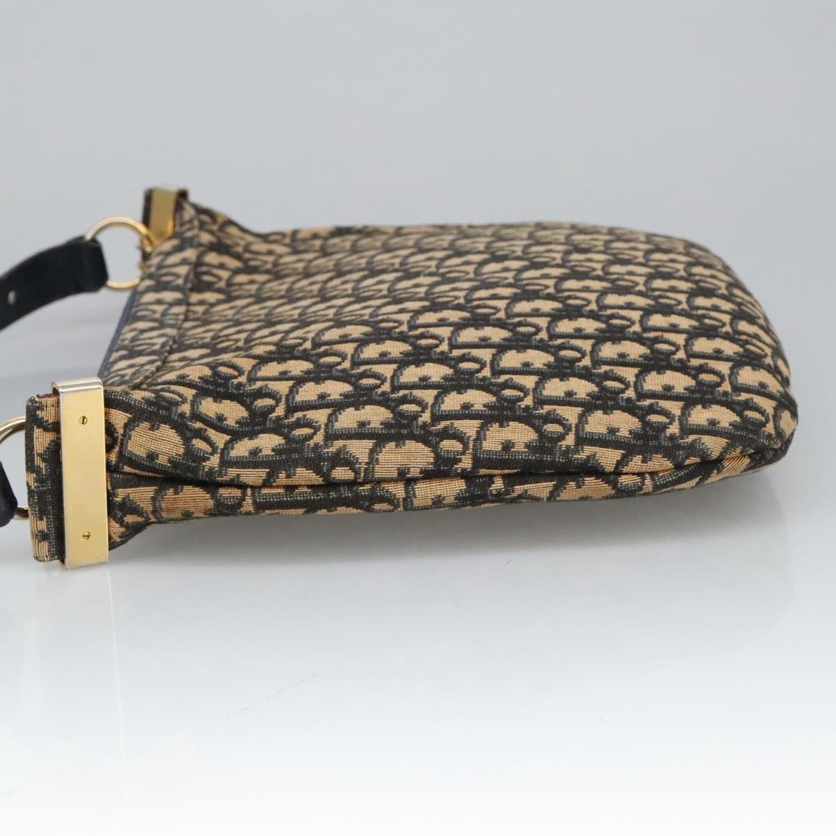 Dior DIOR Trotter Canvas Shoulder Bag Navy Gold Size ONE SIZE - 5 Thumbnail