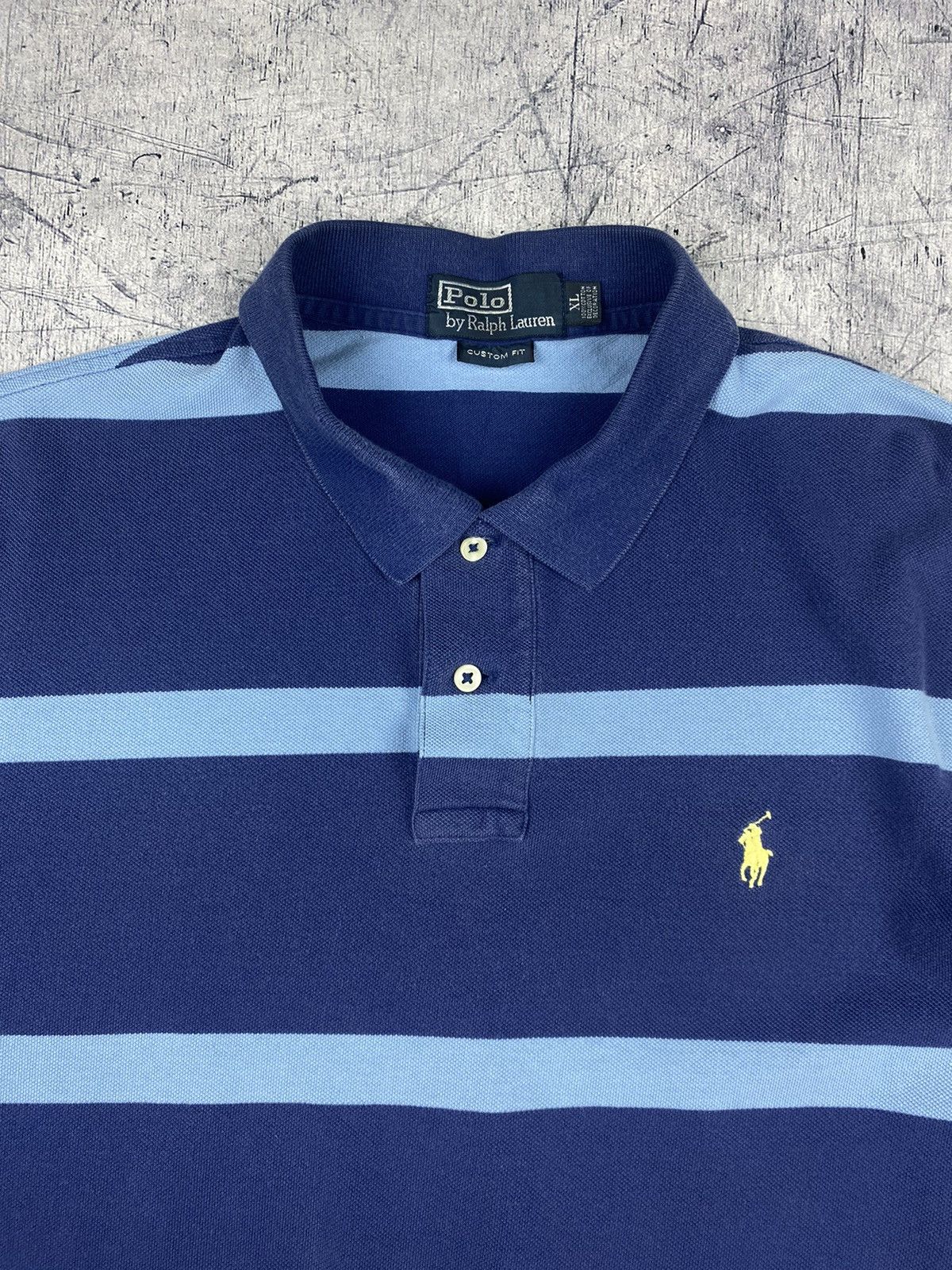 Polo Ralph Lauren Vintage Ralph Lauren Striped Polo Shirt Size US XL / EU 56 / 4 - 5 Thumbnail