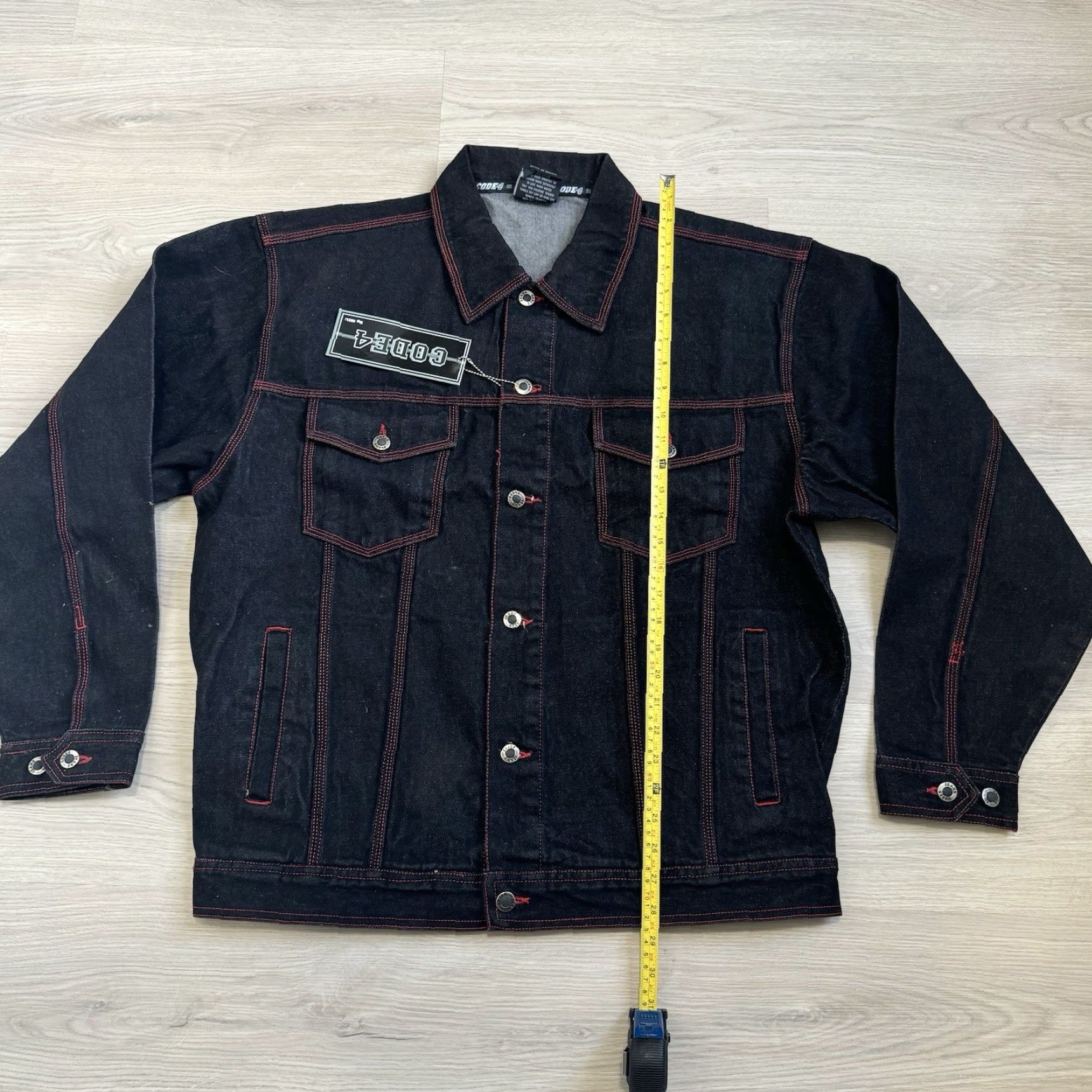 Fubu VINTAGE 90s Y2K Chubiggie Denim Jacket Hip Hop Fubu Southpole Style Size L NWT Jacket Mens Black Denim Trucker Mid-Length Size US L / EU 52-54 / 3 - 5 Thumbnail