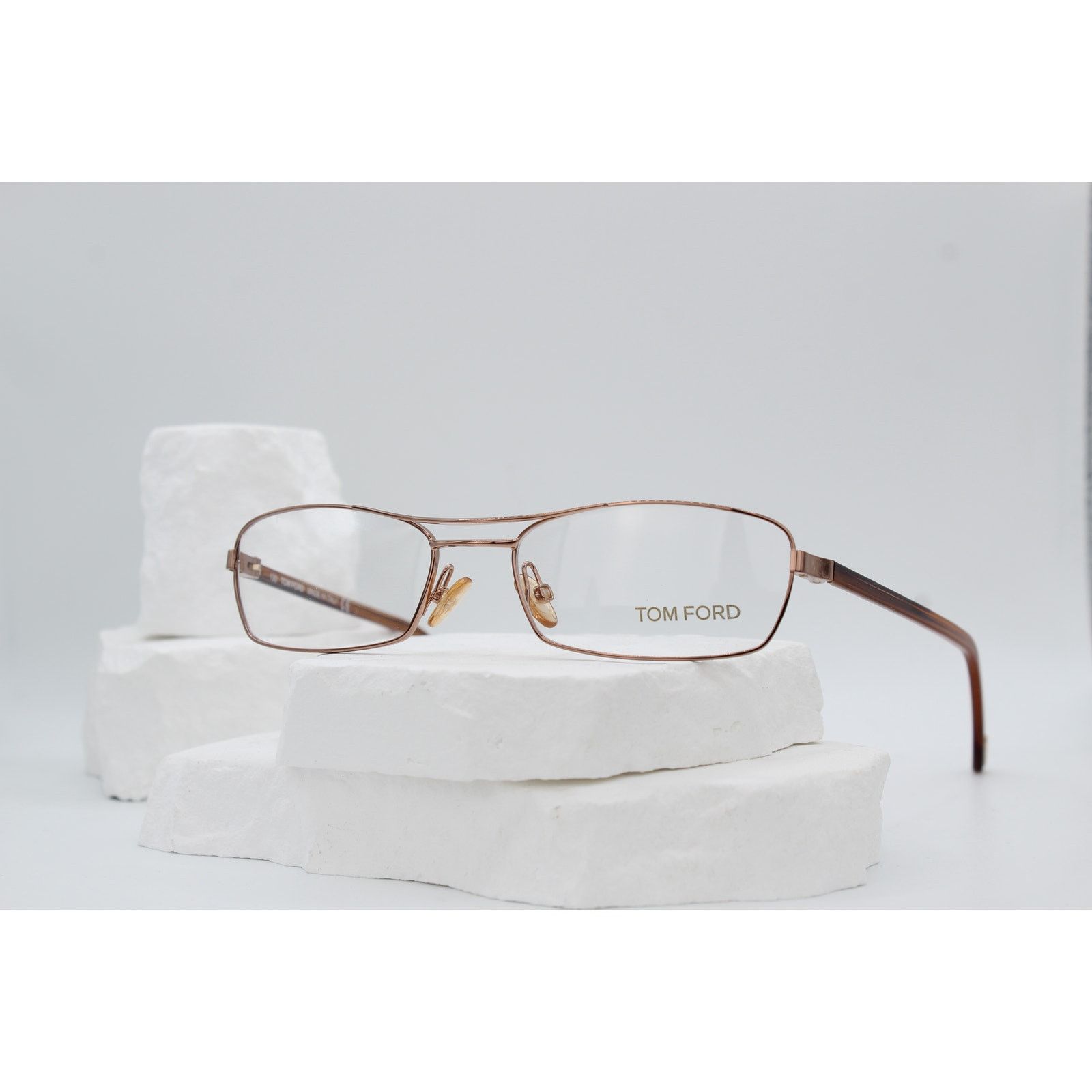 Tom Ford TF5078 F90 Eyeglasses Silver Frame 55-16-135